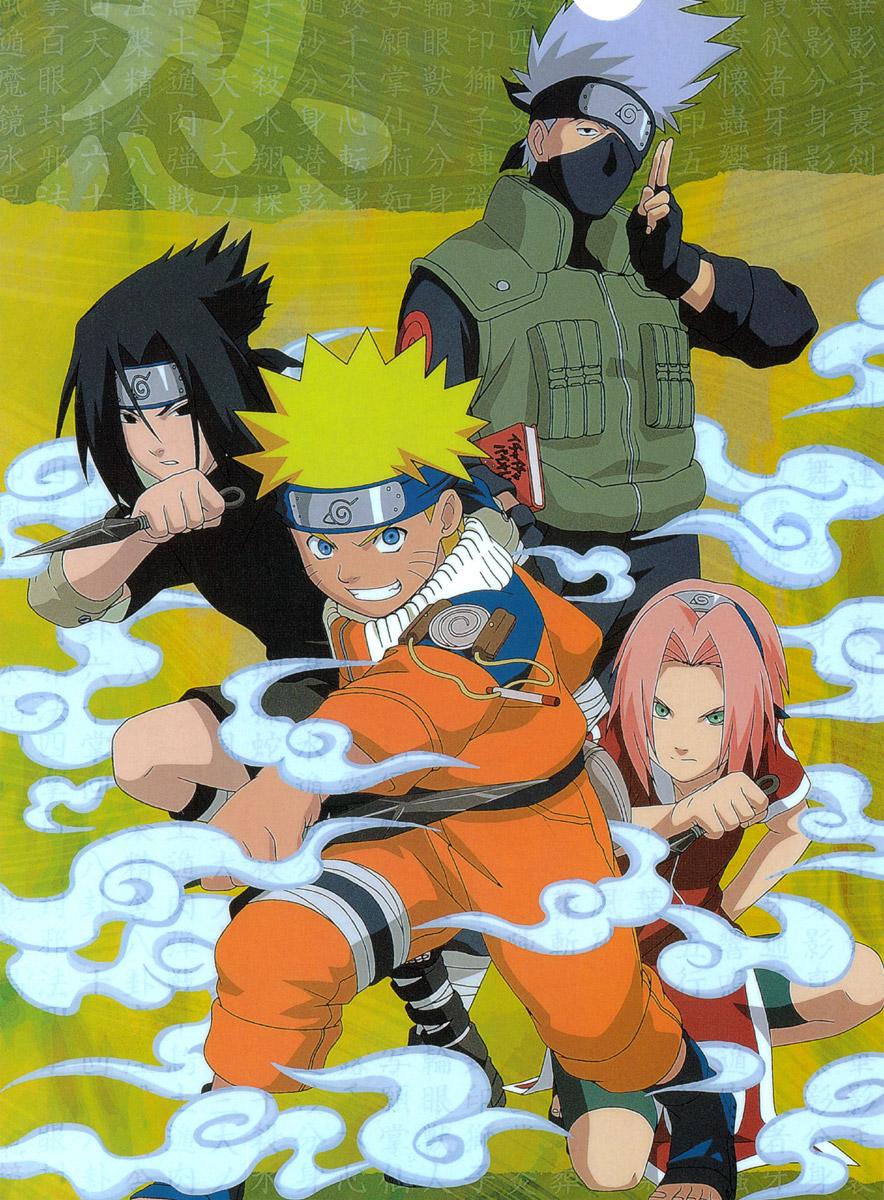 884x1200 Kakashi Hatake, Naruto, Sasuke and Sakura