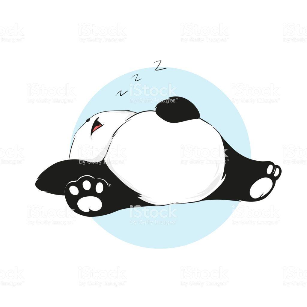 1024x1024 Cartoon Sleeping Panda Bear
