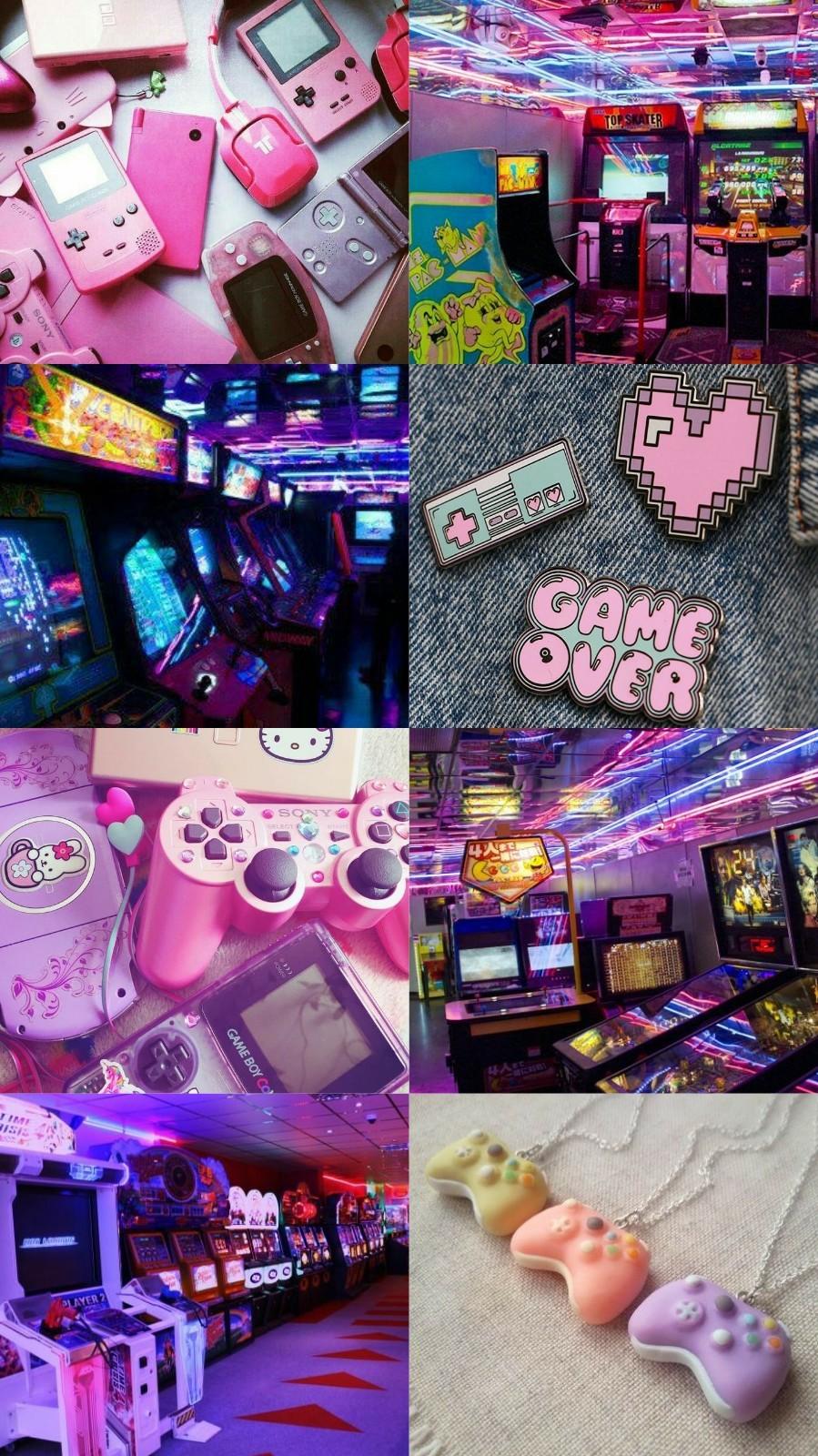 899x1600 Neon Pastel Gamer Aesthetic