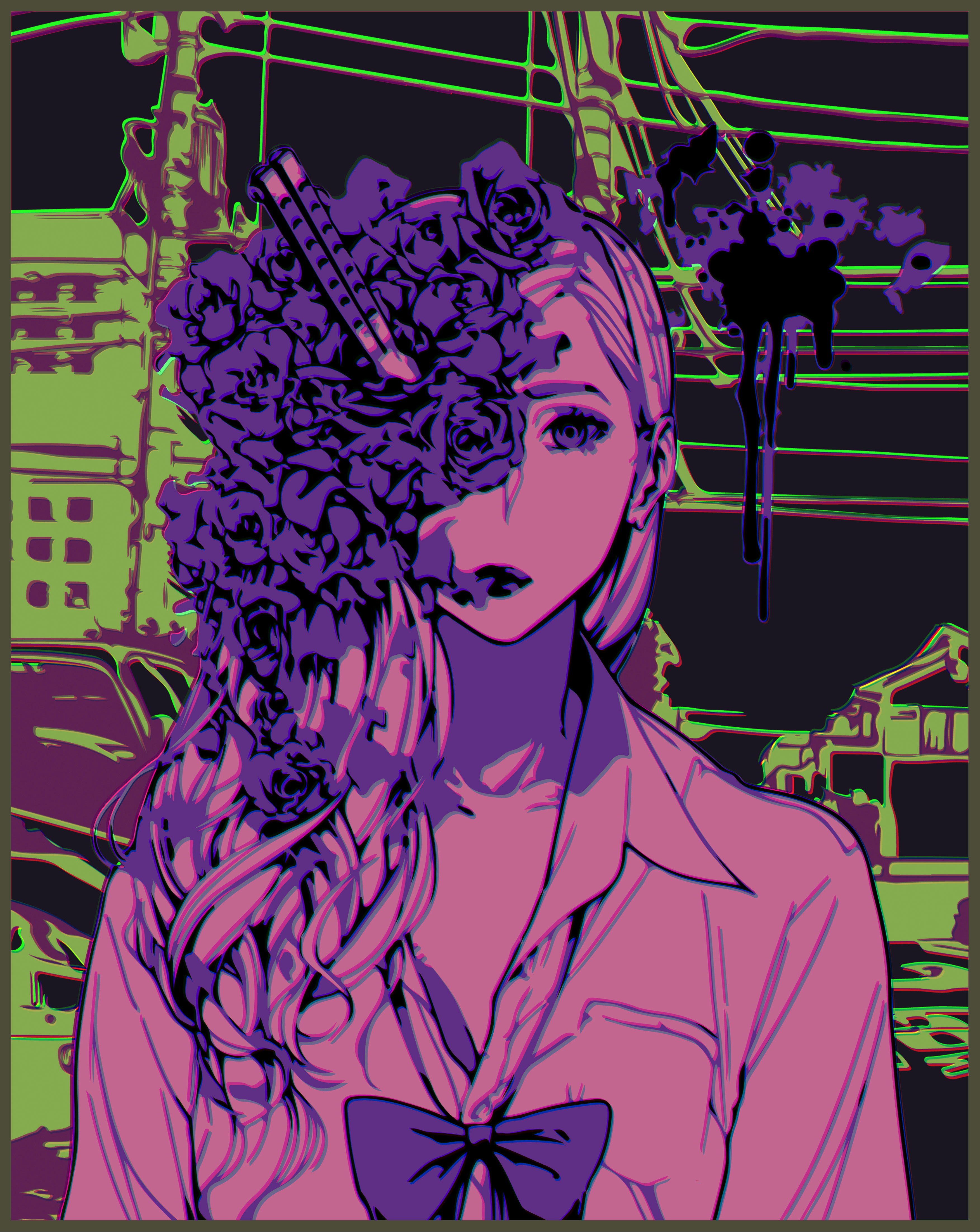 3506x4409 Kawaii Grunge Aesthetic Jinrou Game Manga Anime. Goth wallpaper, Goth aesthetic wallpaper, Anime