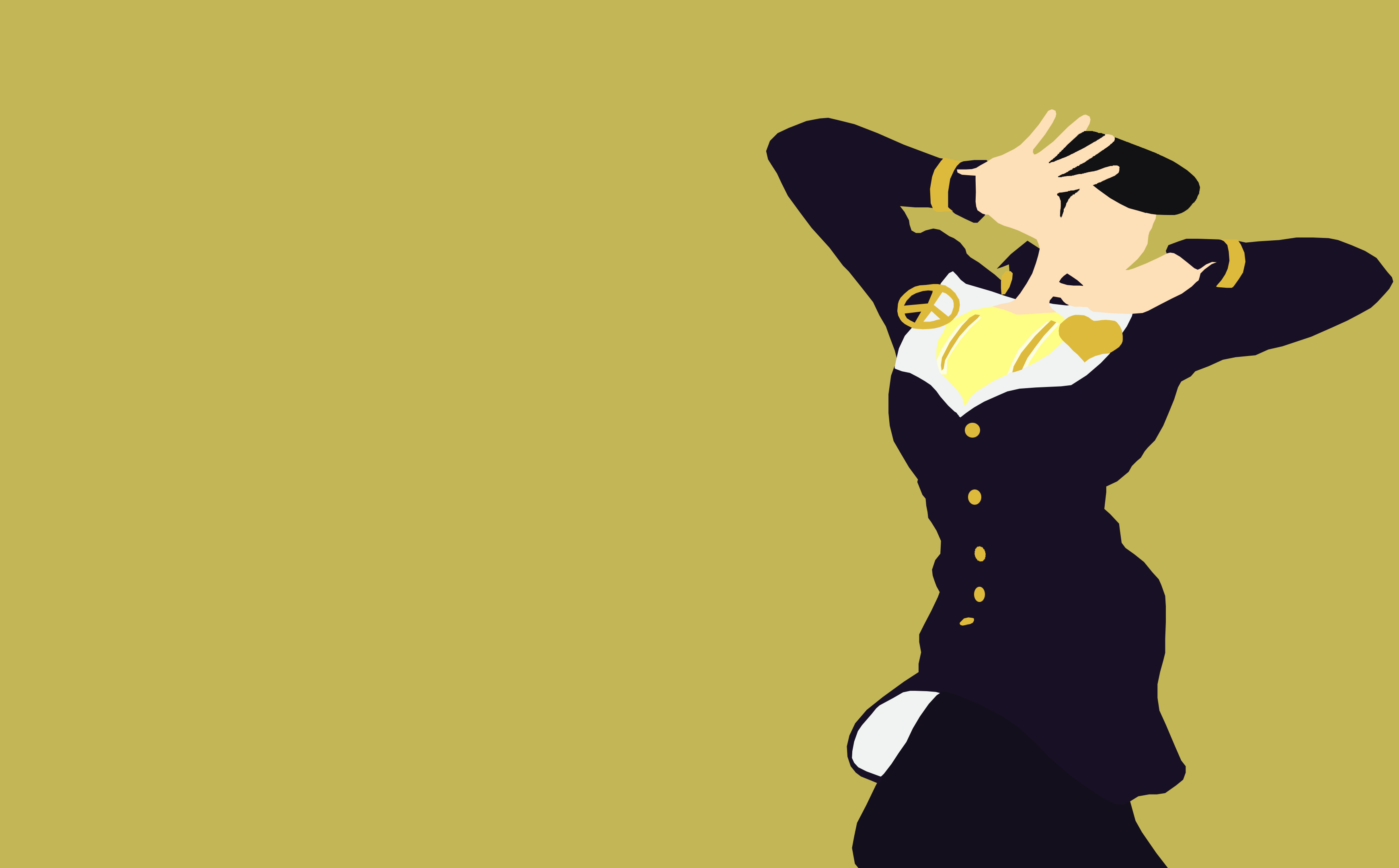 3480x2160 Fanart Minimalist Josuke: StardustCrusaders
