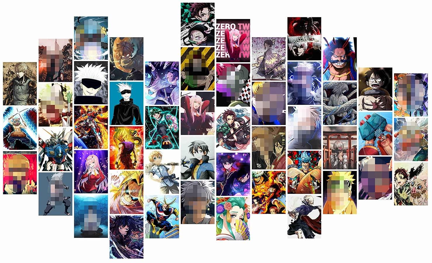 1478x900 Buy MS Fun 50Pcs Anime Style Picture Small Wallpaper Aesthetic Wall Collage Kit for Anime Fan Collection, 4x6 Inches Online in Japan. B0992QFFVH