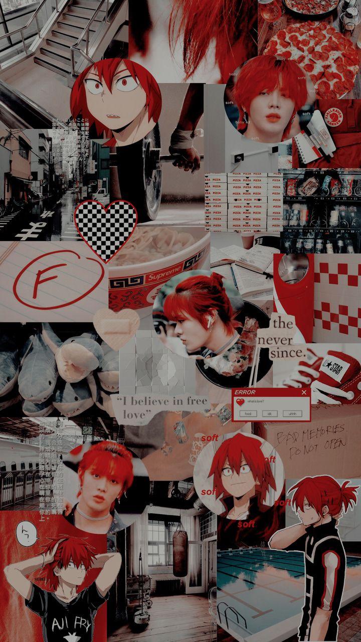 720x1280 Red Aesthetic Anime Wallpaper