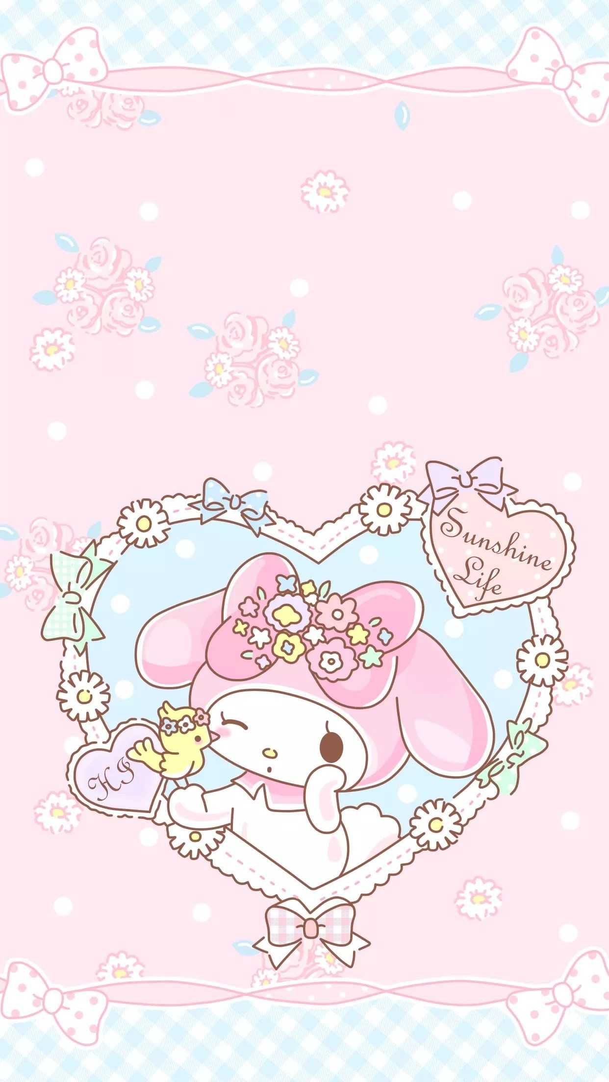 My Melody Angel angel donethat03 kawaii my melody pastel pink  sanrio HD phone wallpaper  Peakpx