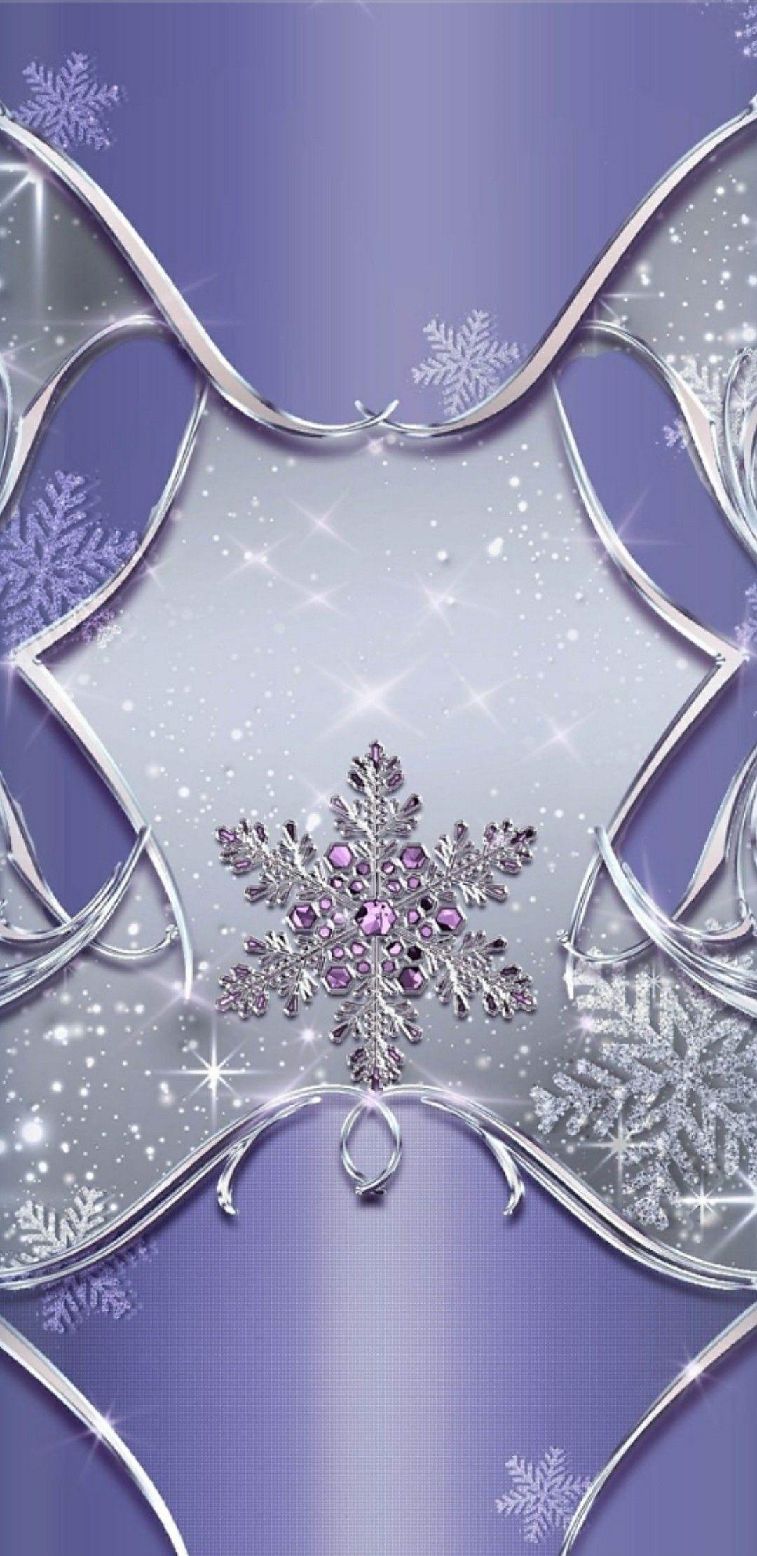 1080x2220 Purple snowflake snow winter Christmas snowflake Christmas snowflake. Bling wallpaper, Snowflake wallpaper, Cellphone wallpaper