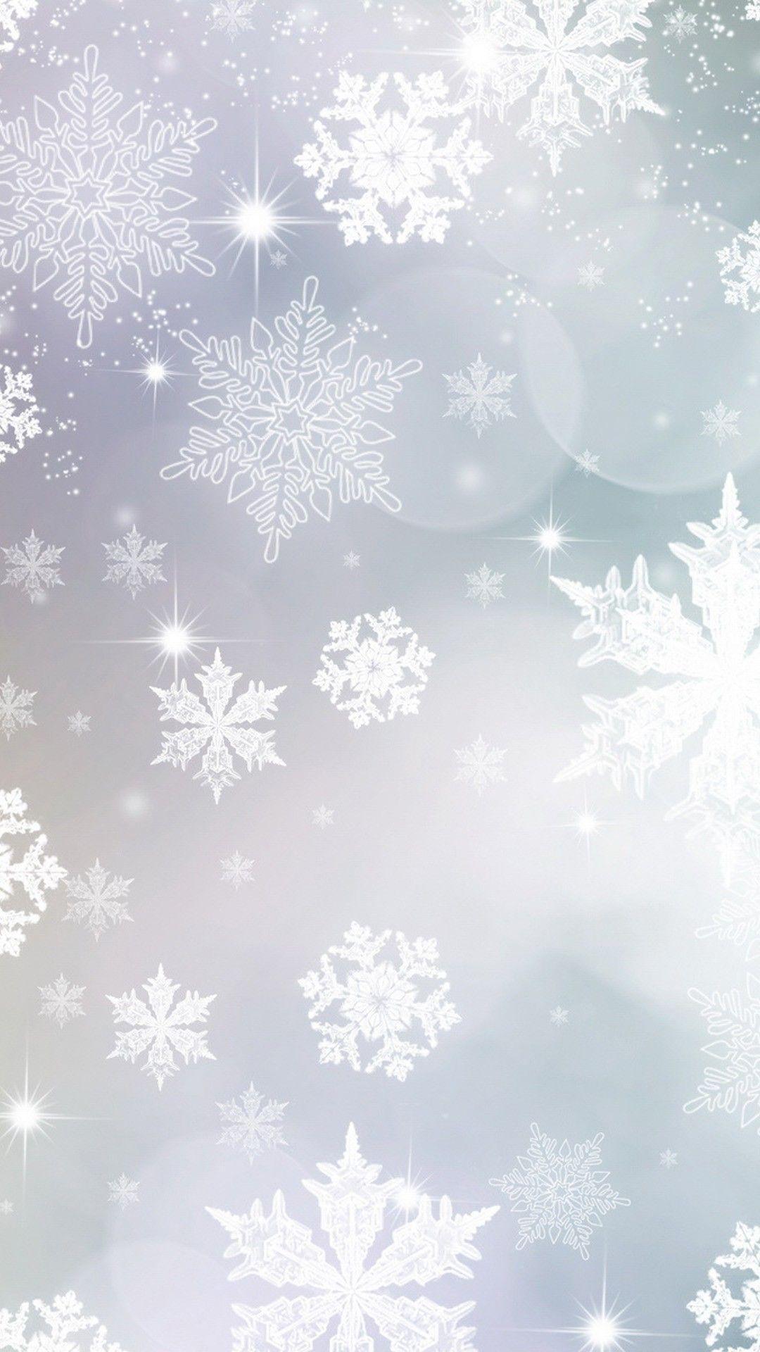 1080x1920 Christmas Snowflake Wallpaper