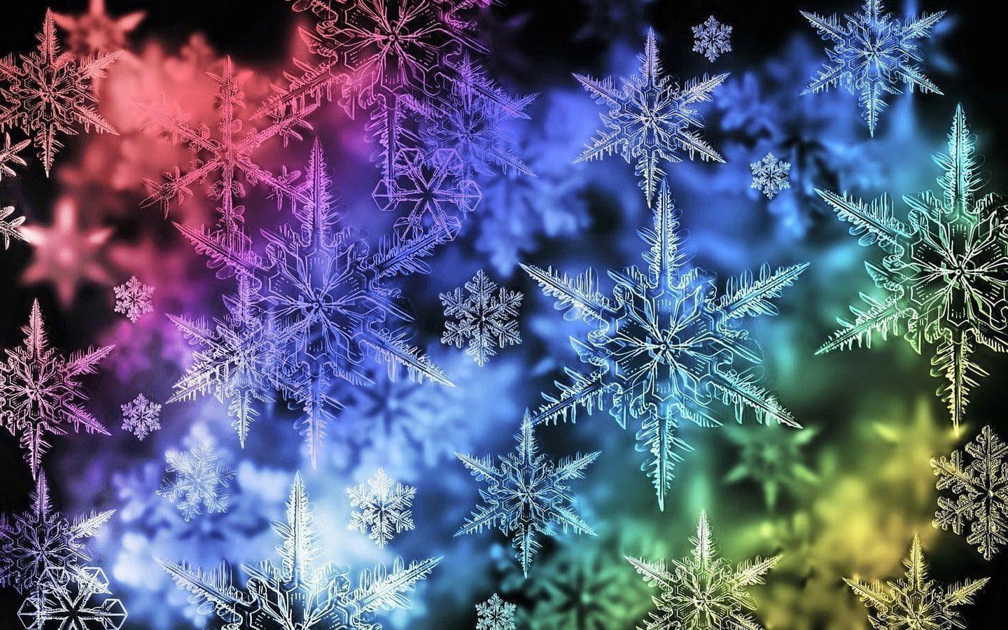 1440x900 Snowflake Wallpaper