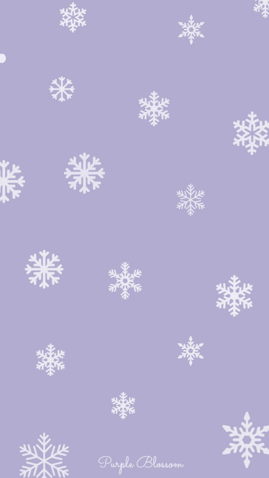 901x1600 Purple Blossom: Snowflake iPhone Wallpaper