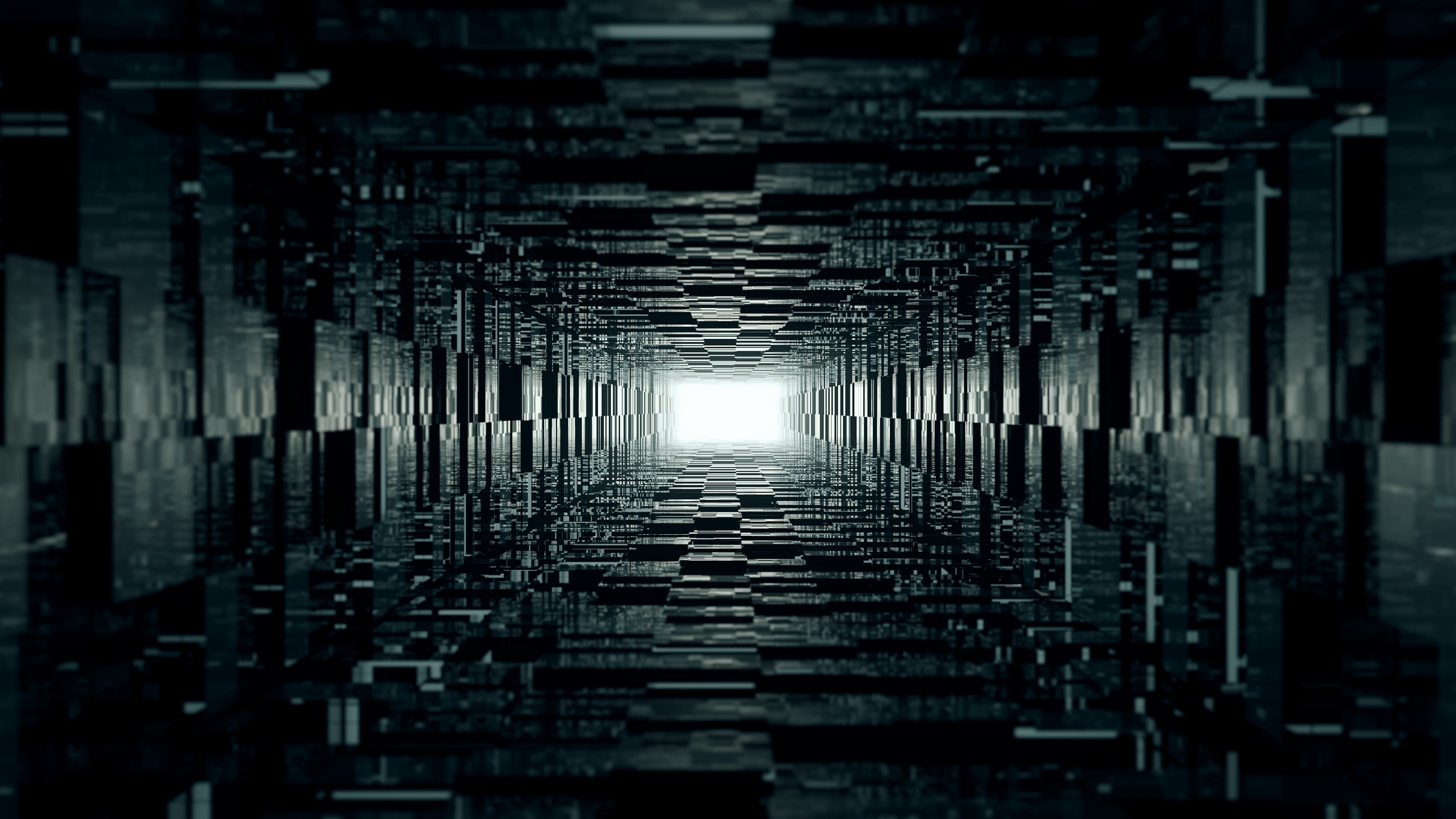 3840x2160 Geometry 3D Wallpaper