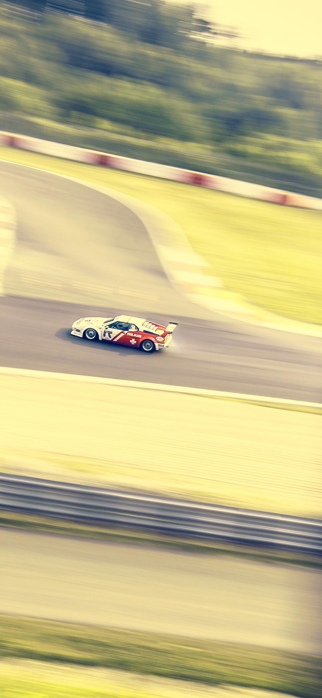 1125x2436 car race drive city art illustration speed