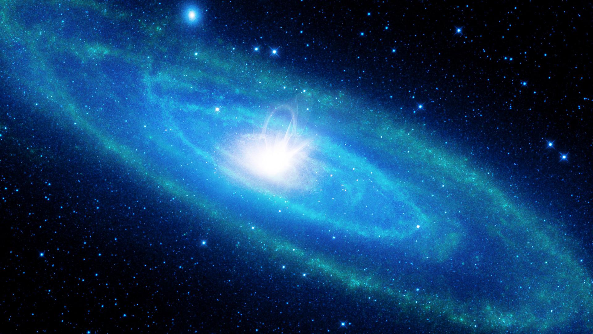1920x1080 Cool Blue Space