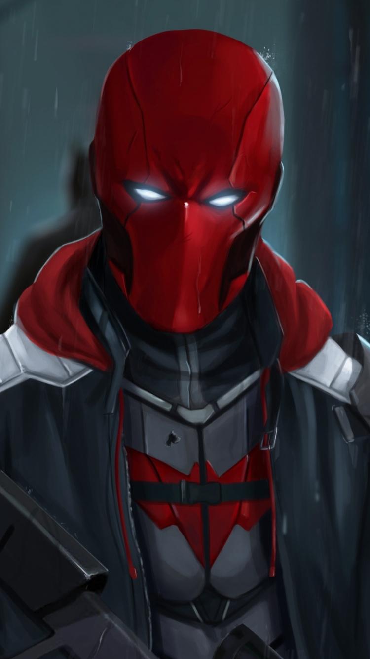 750x1334 Red Hood, Batman, Artwork, Wallpaper Hood Wallpaper HD
