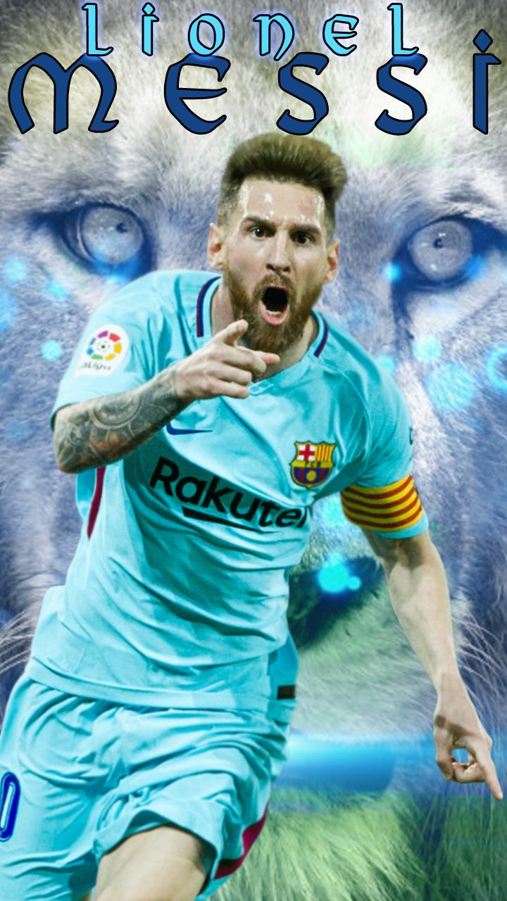 720x1280 Lionel Messi Barca Blue Dress Wallpaper