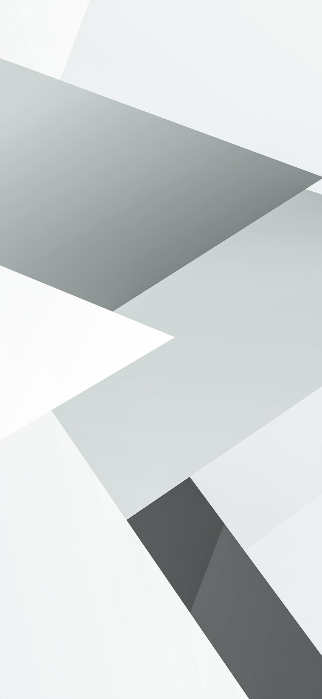 1125x2436 iPhone 4k White Wallpaper