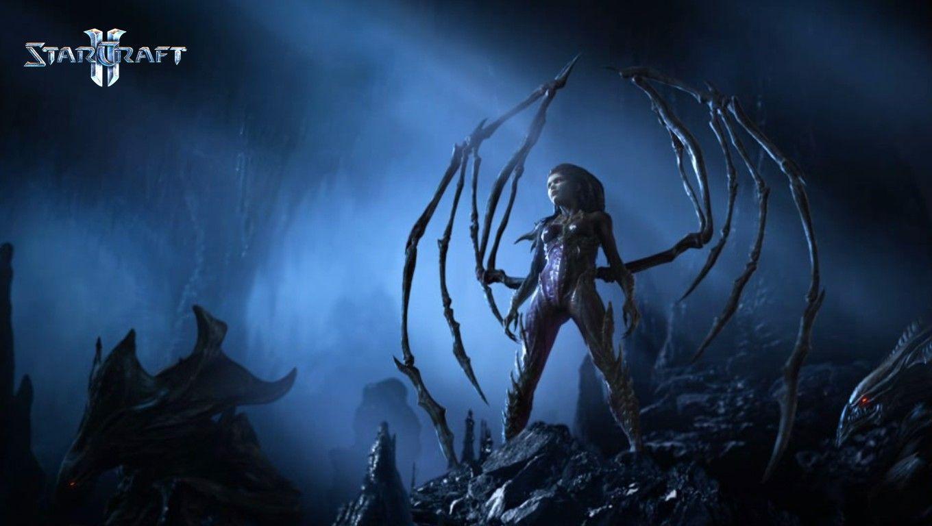 1360x768 Starcraft 2 Sarah Kerrigan Wallpaper