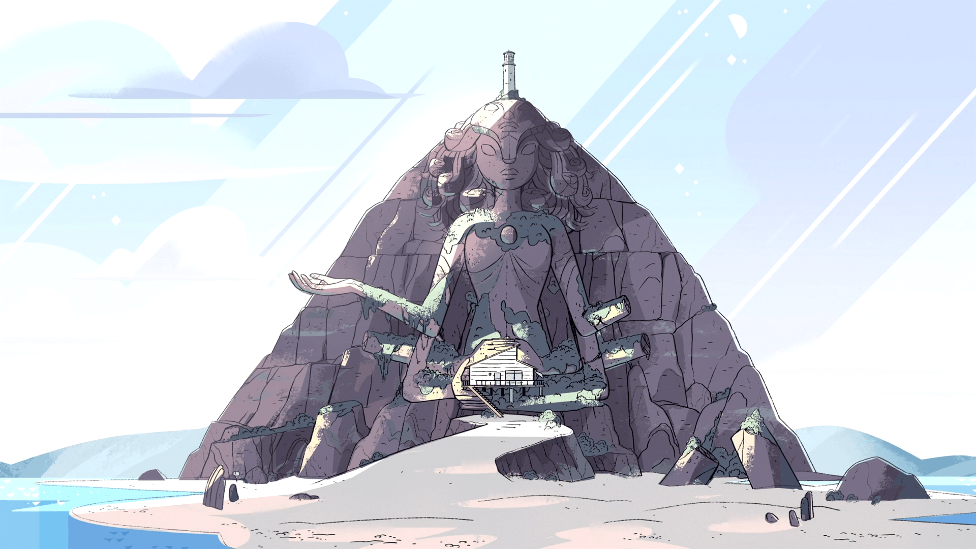 1920x1080 Crystal Gems Temple HD Wallpaper