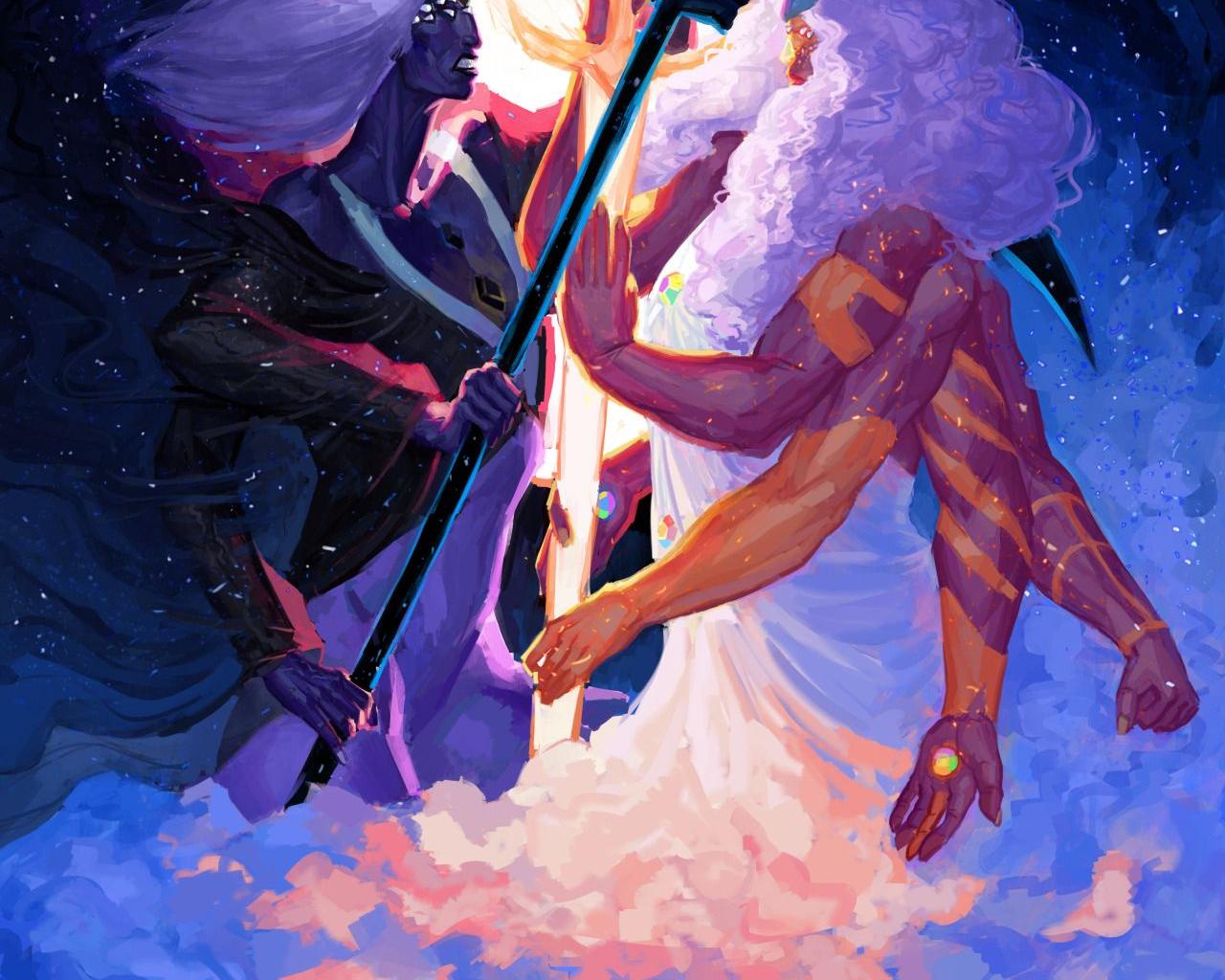1280x1024 Free download The Collision Diamond Authority fusion vs Crystal Gems fusion [1280x1621] for your Desktop, Mobile & Tablet. Explore Steven Universe Fusions Wallpaper. Steven Universe Fusions Wallpaper, Steven Universe