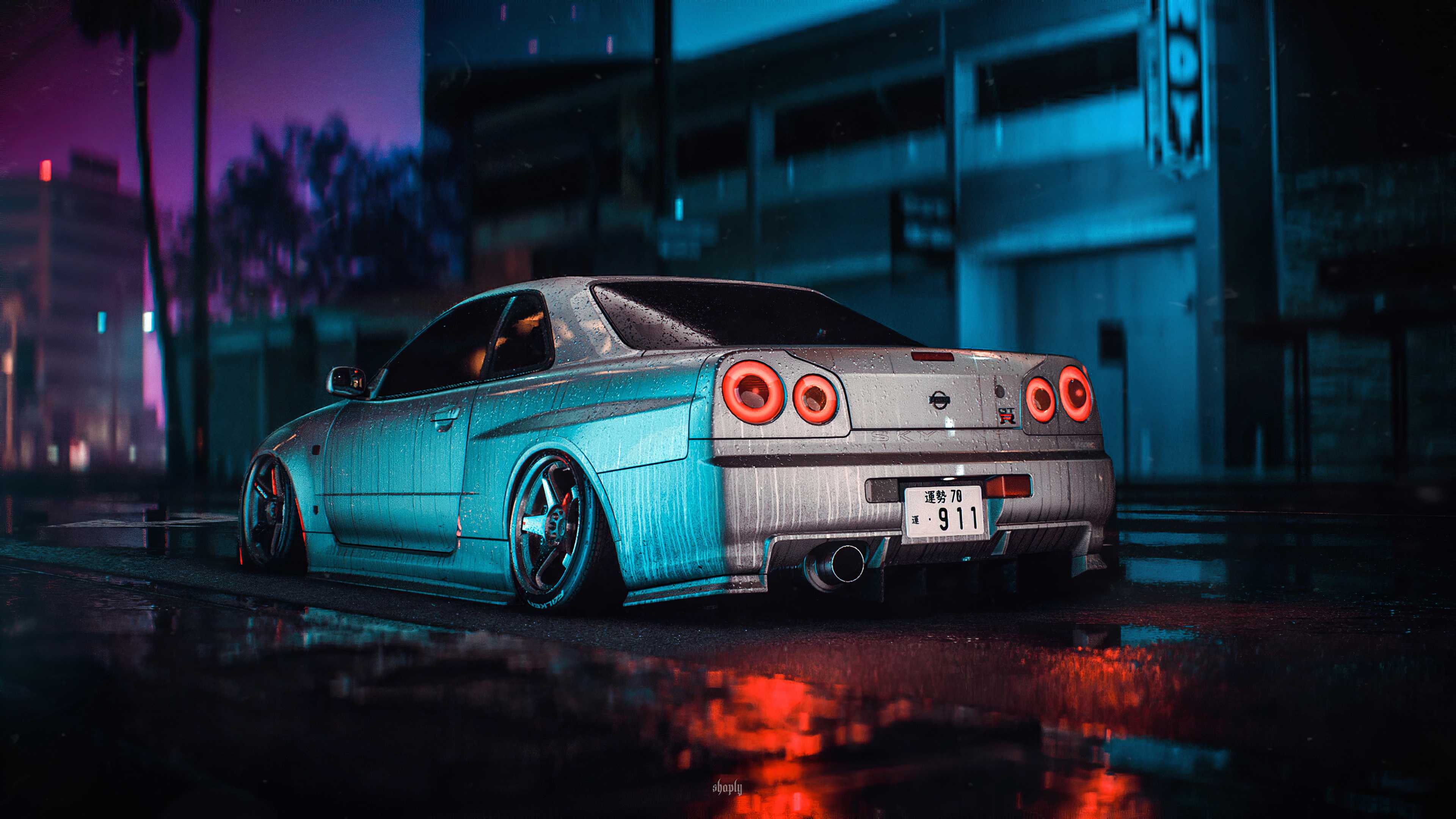 3840x2160 Nissan Skyline Wallpaper