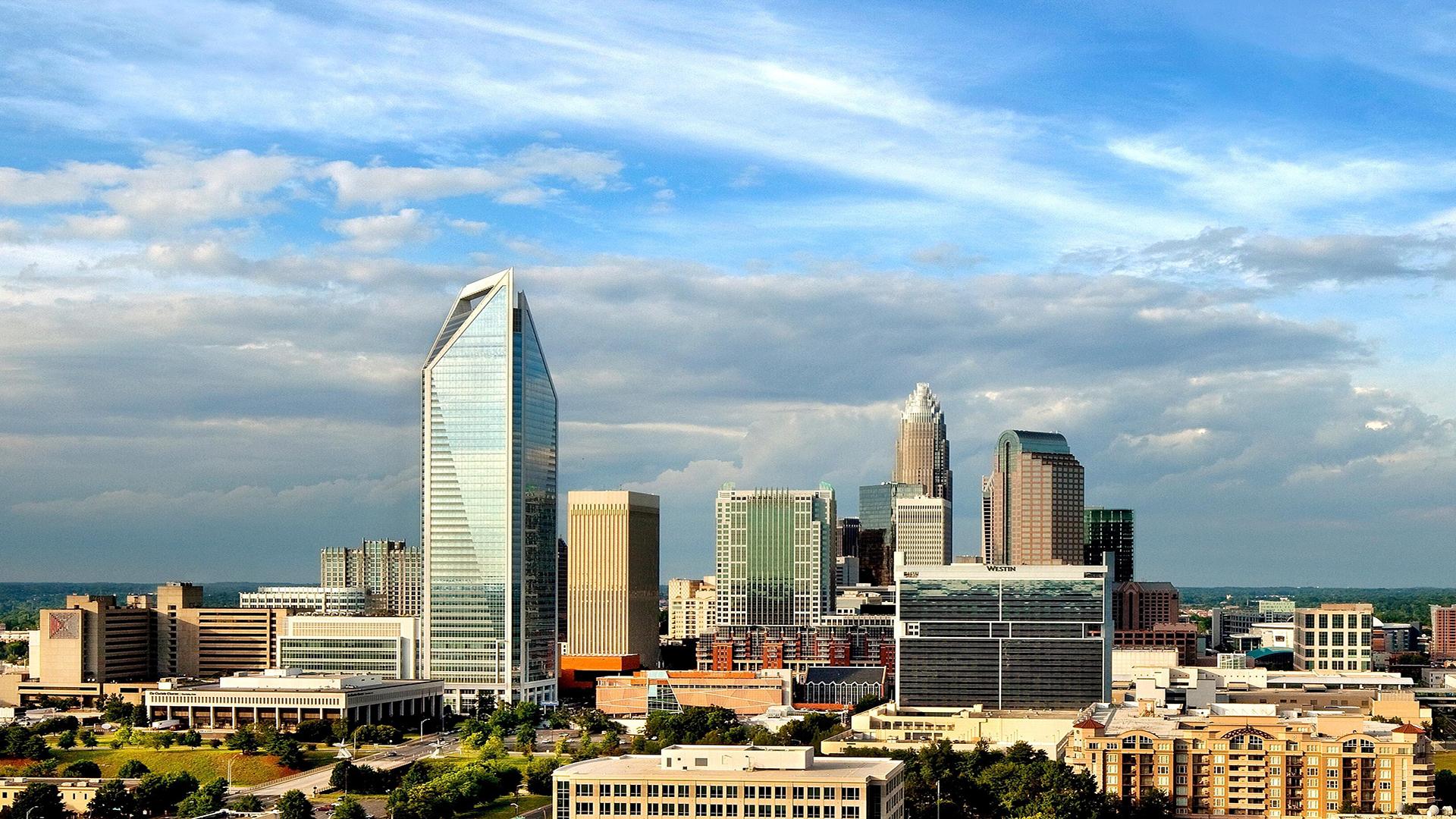 1920x1080 Charlotte NC skyline photography updated May 2011. Skyscrape