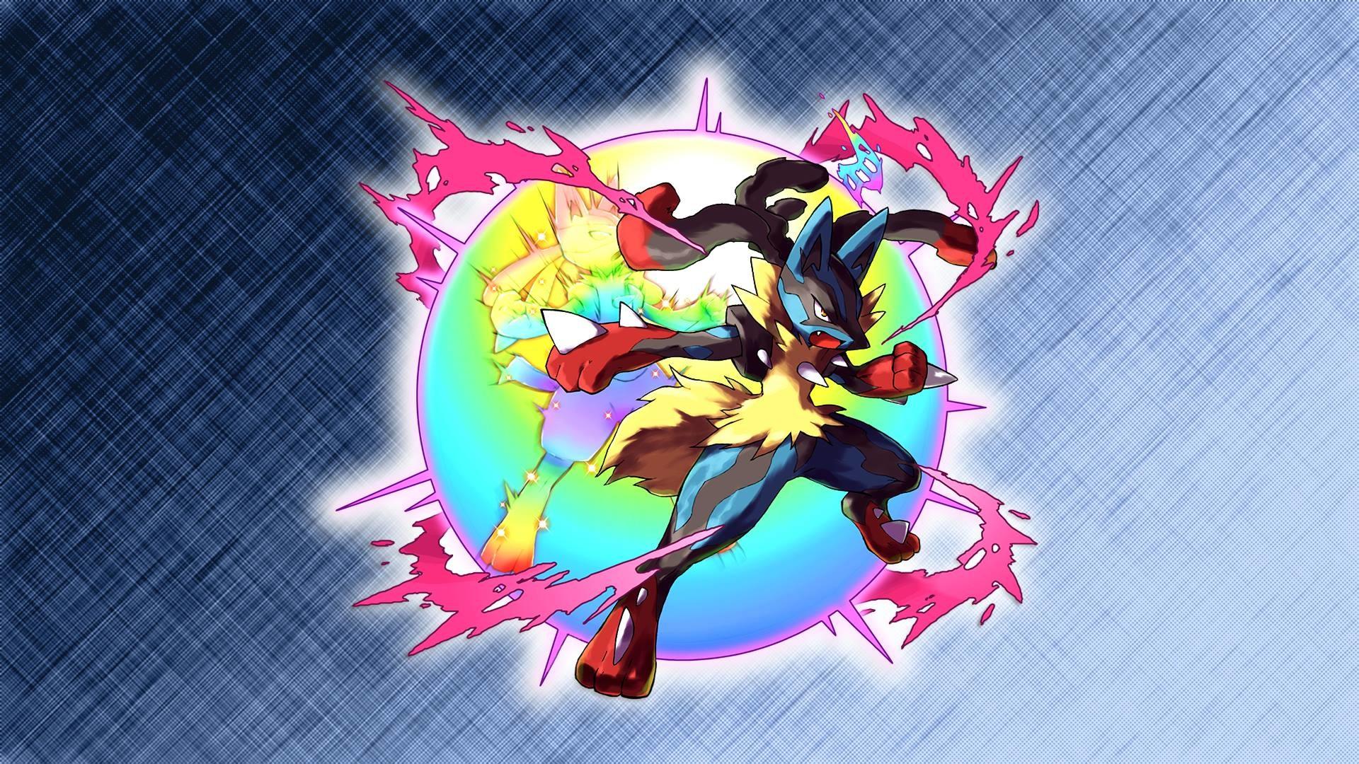 1920x1080 Mega Lucario Background