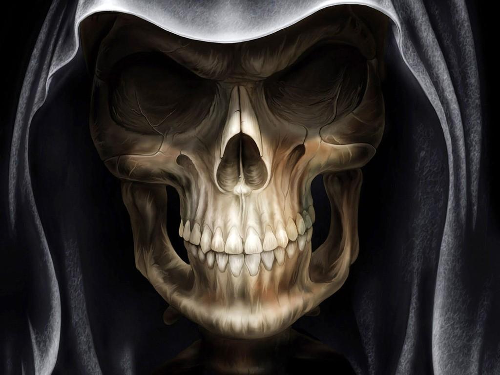 1024x768 death skull wallpaper