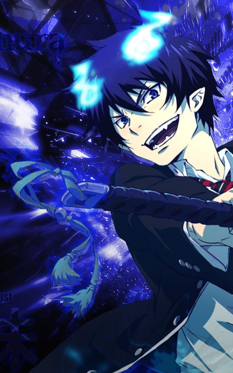 800x1280 Blue Exorcist Phone Wallpaper