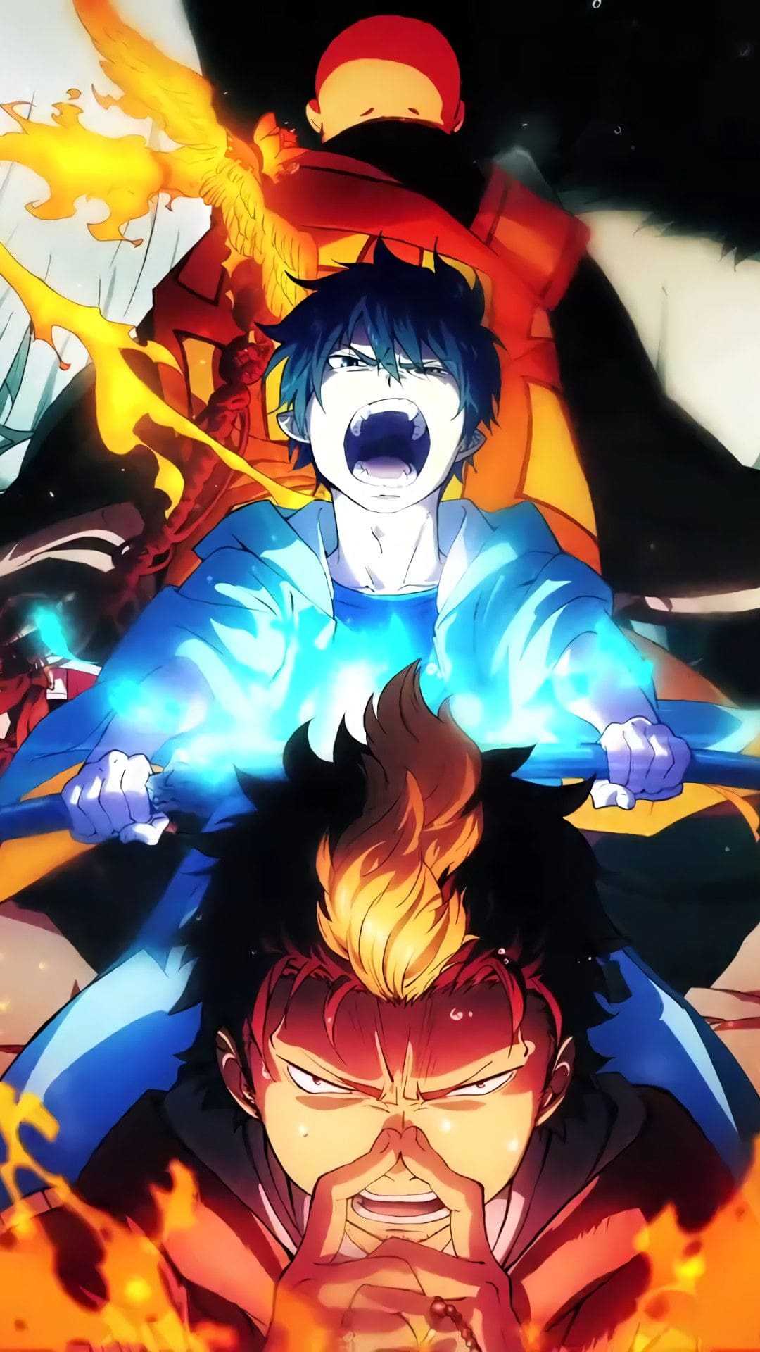 1080x1920 Blue Exorcist Wallpaper