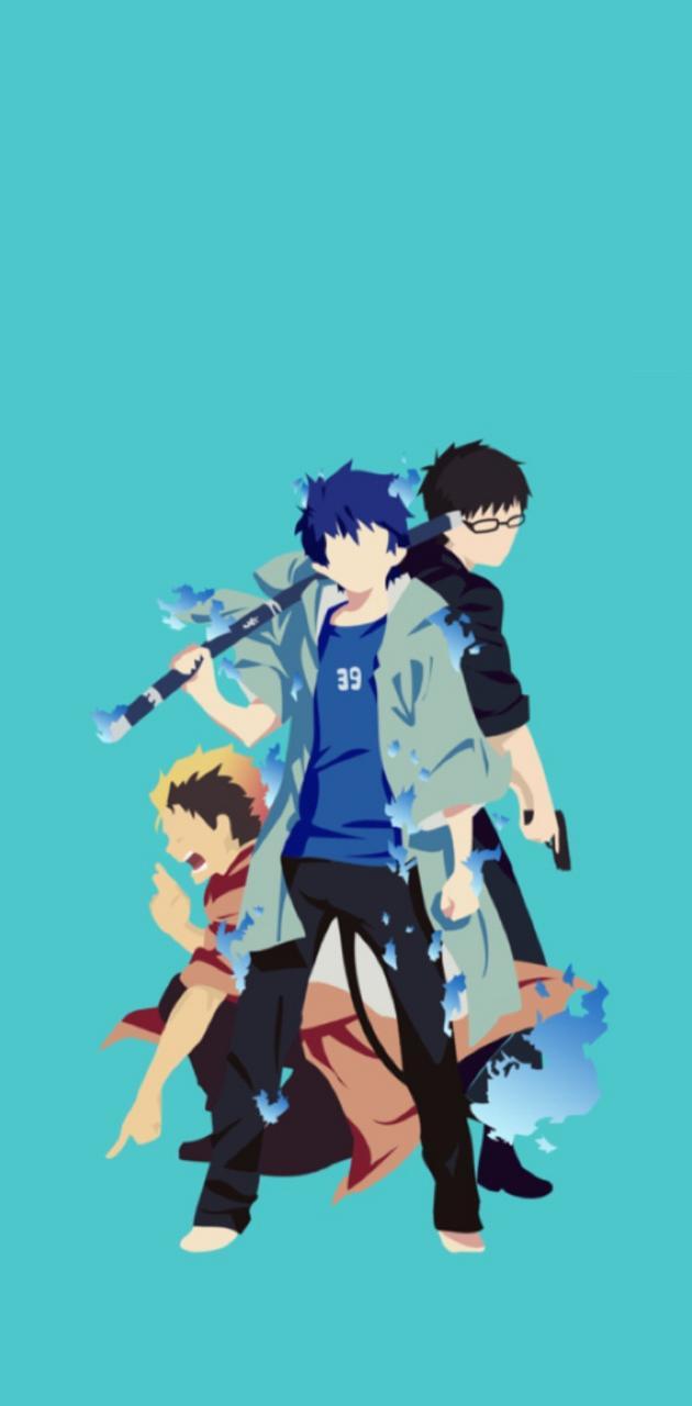 Blue Exorcist Phone Wallpapers Top Free Blue Exorcist Phone Backgrounds WallpaperAccess