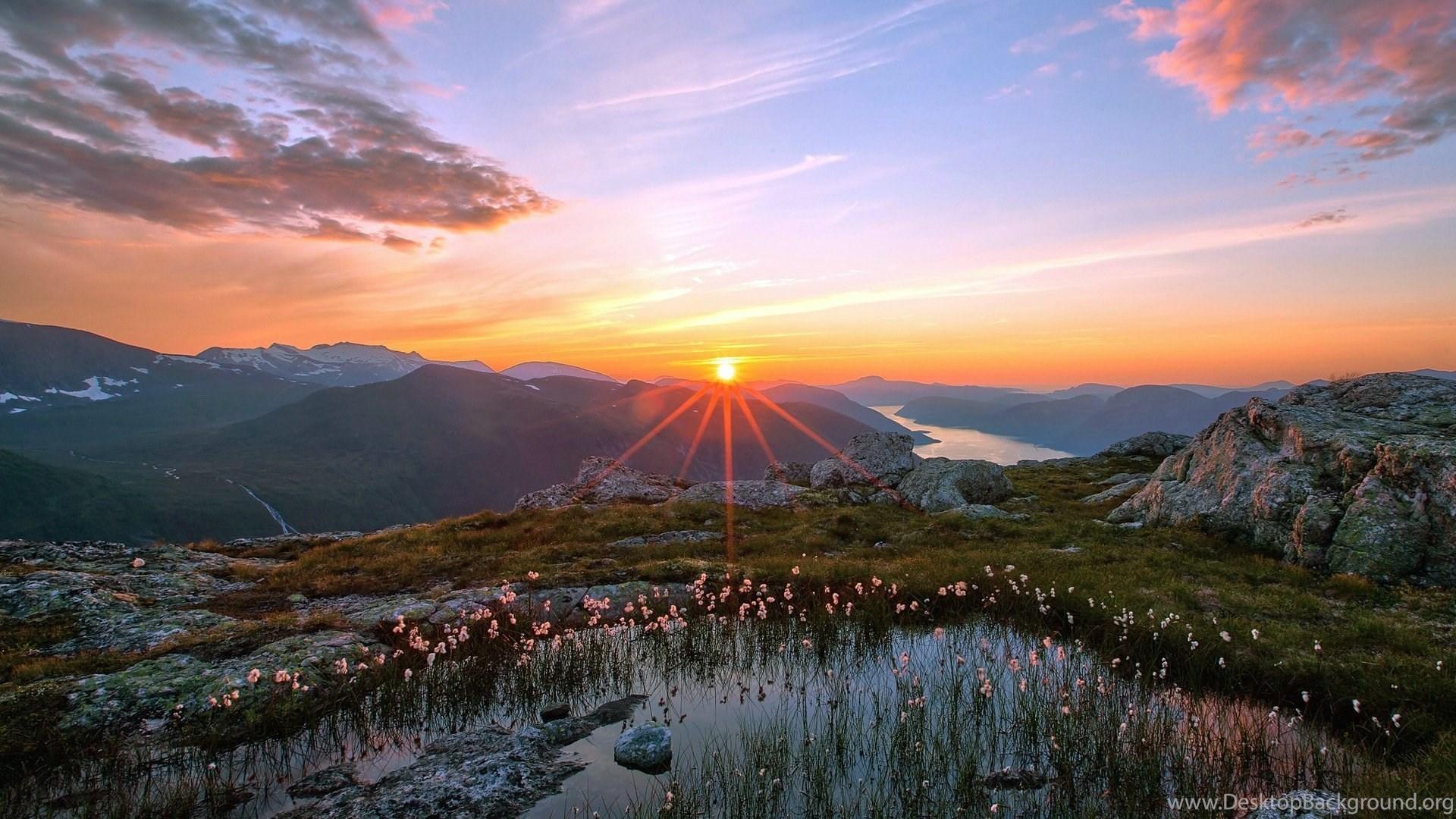 1920x1080 Download Beautiful Mountain Sunrise Wallpaper Wide Desktop Background