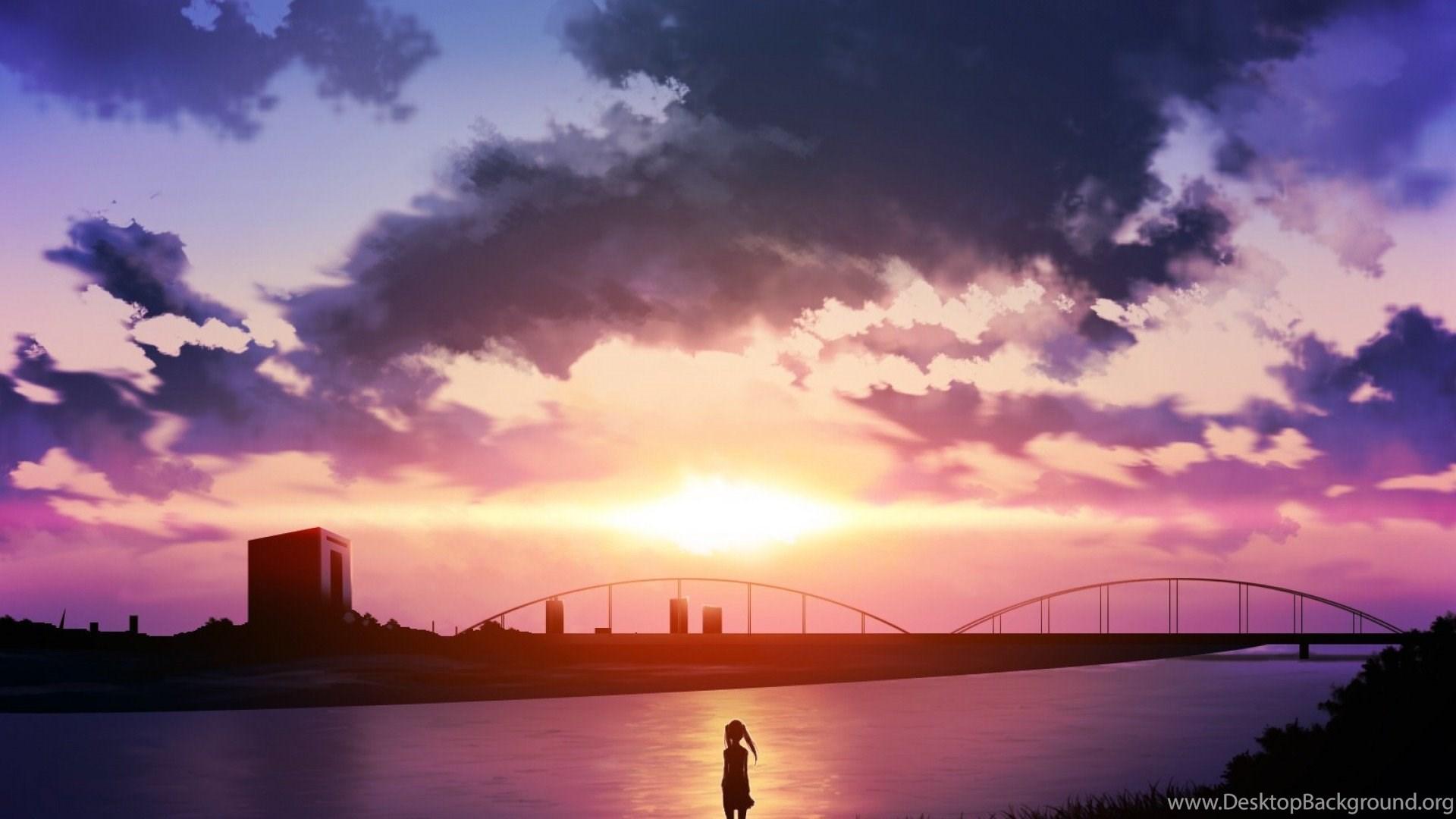1920x1080 Image Sunset Anime Scenery Wallpaper Brothers Conflict. Desktop Background