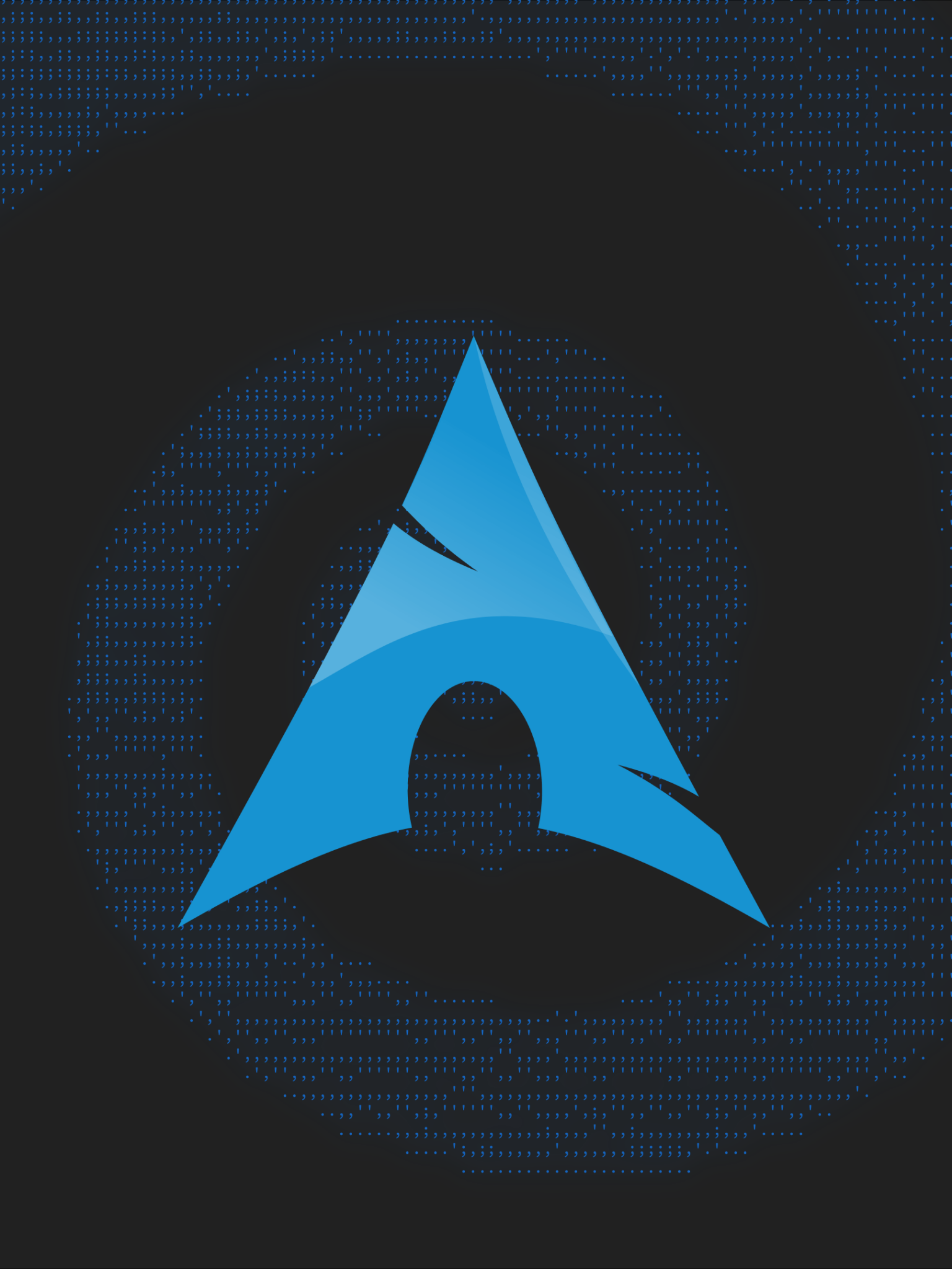 1536x2048 Download 1536x2048 Arch Linux, Logo, Binary Code, Minimal Wallpaper