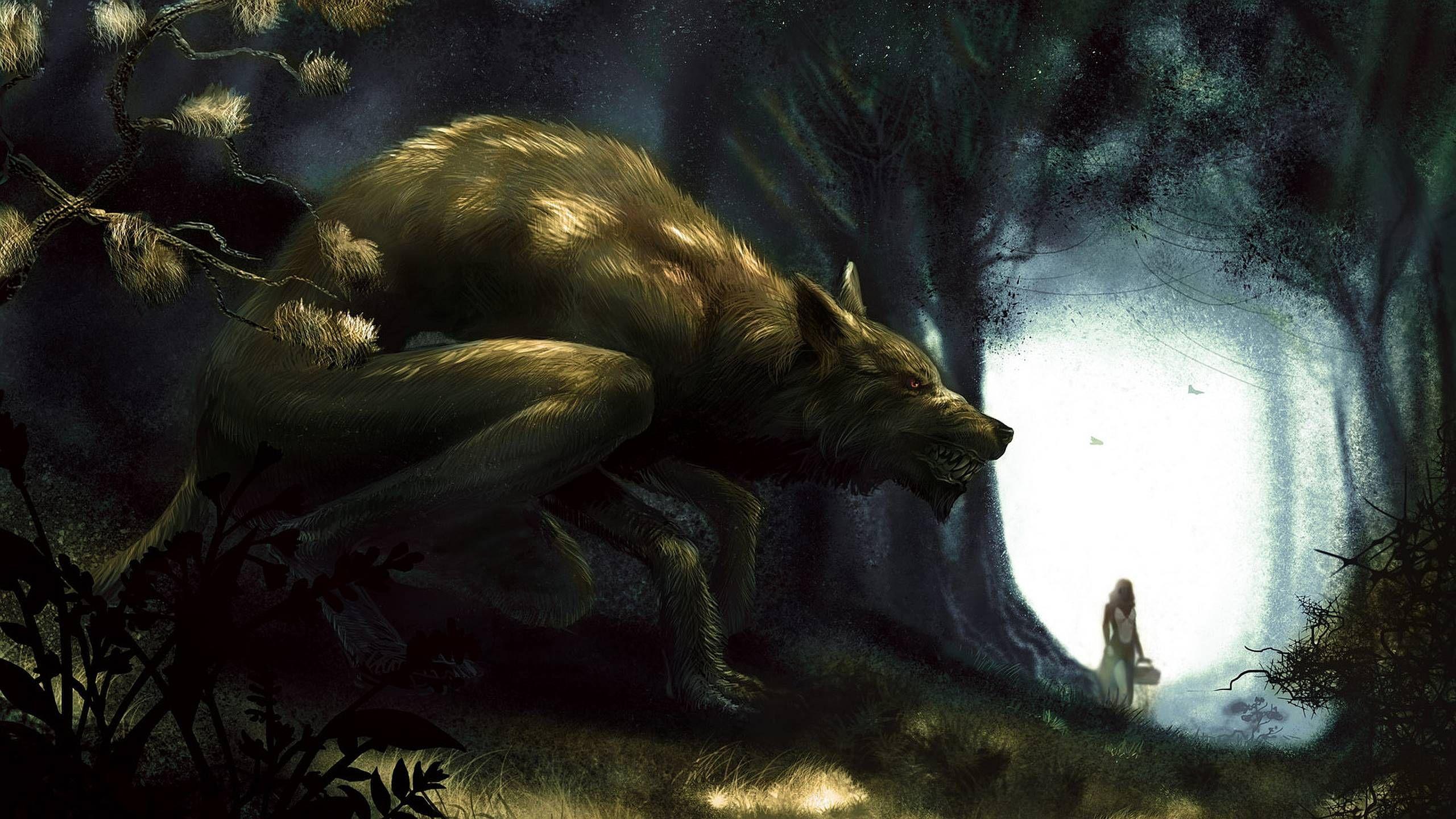 2560x1440 Werewolf Computer Wallpaper, Desktop Background 2560x1440 Id: 373940. Red riding hood art, Werewolf art, Werewolf