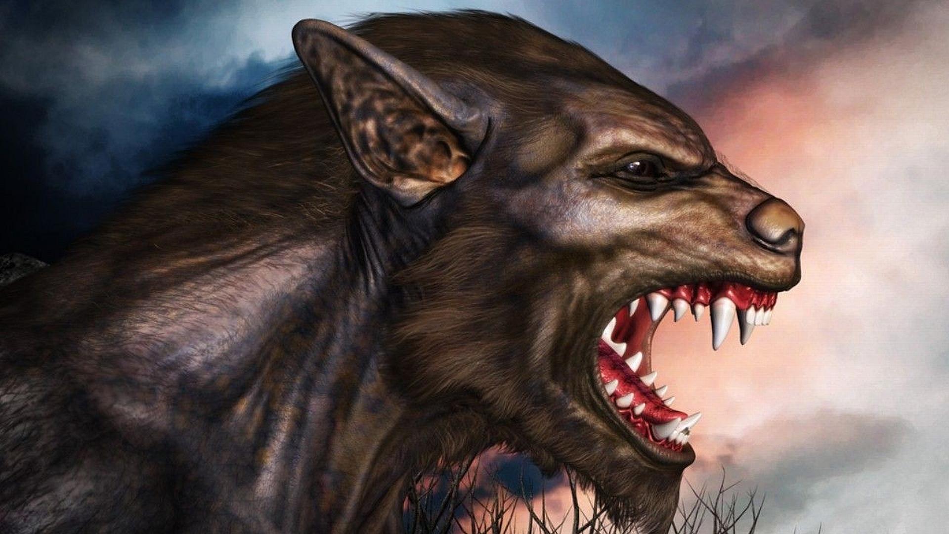 1920x1080 Dark Werewolf HD Wallpaper