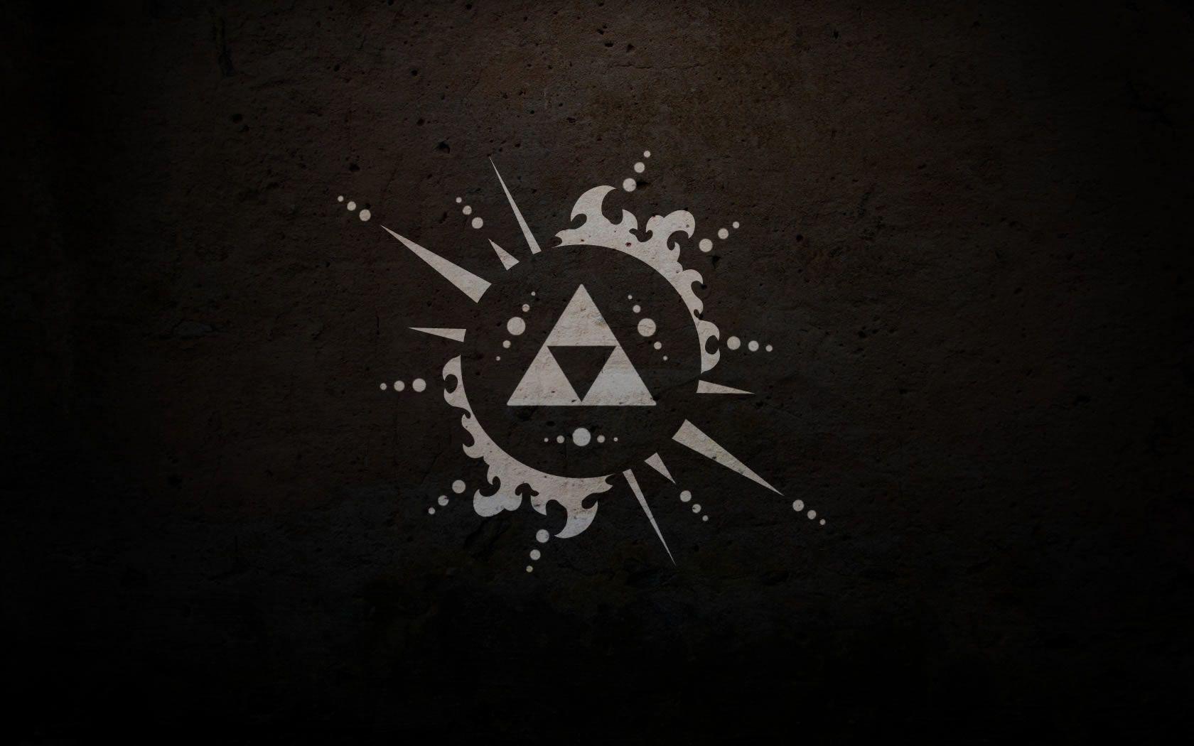 1680x1050 Triforce White Triangle Zelda Nintendo HD wallpaper. games