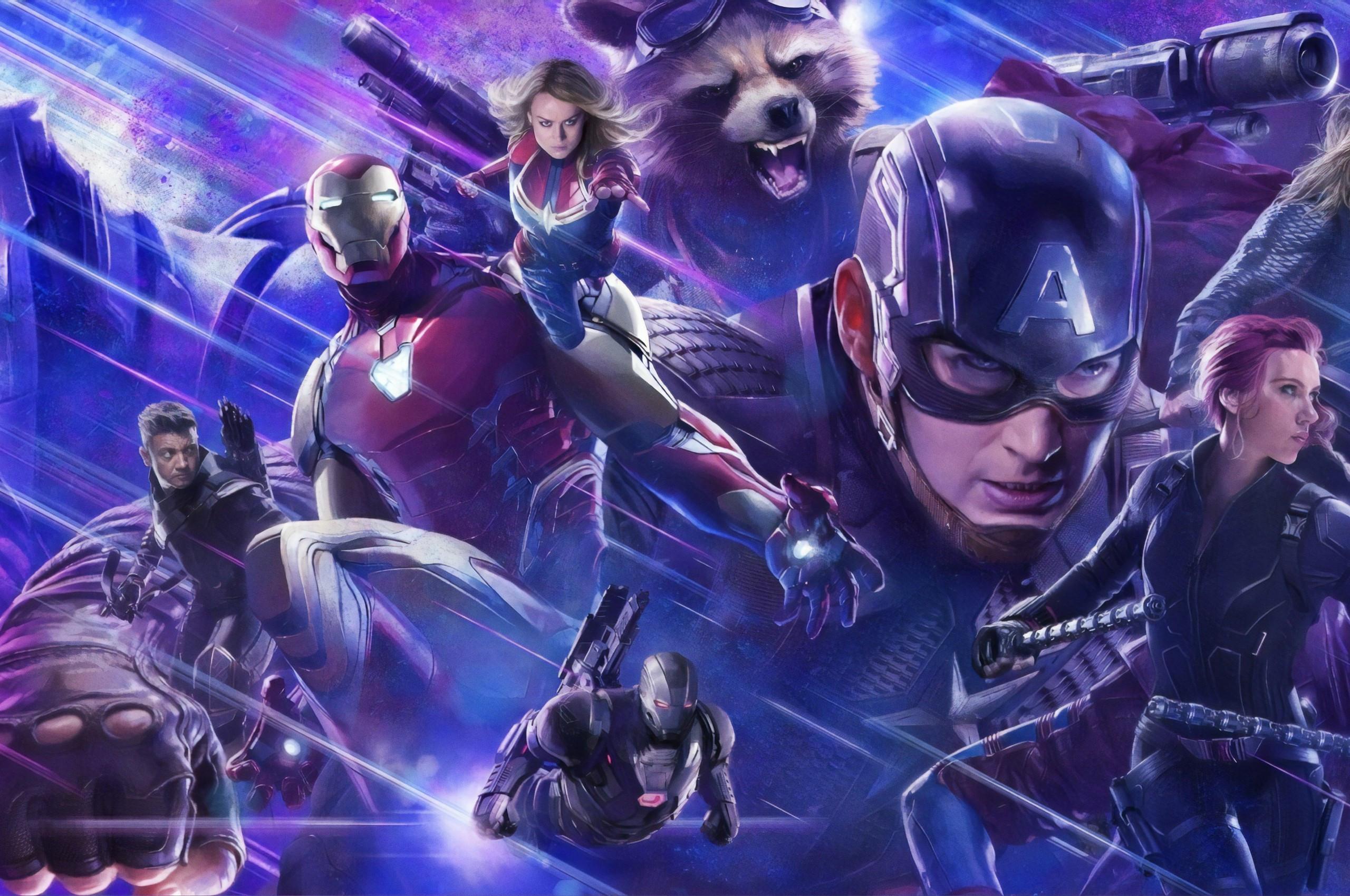2560x1700 Download 2560x1700 Avengers: Endgame, Captain Marvel, Black Widow, Iron Man Wallpaper for Chromebook Pixel