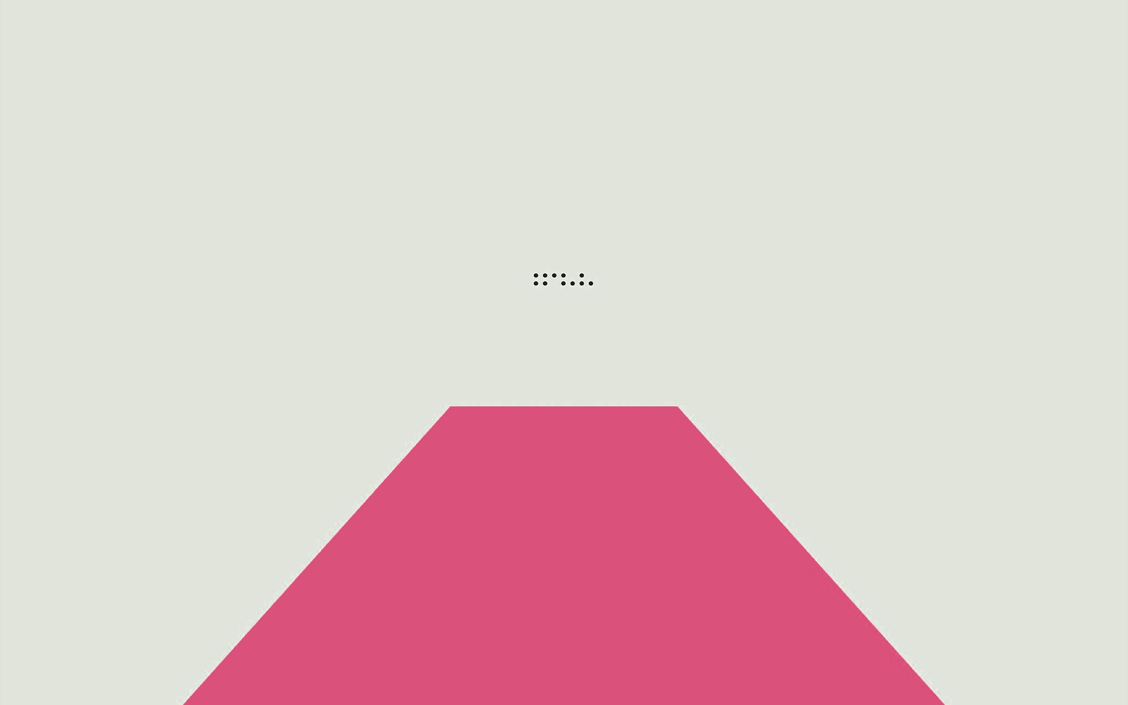 3840x2400 Simple Tycho Pink White Abstract Minimal Art