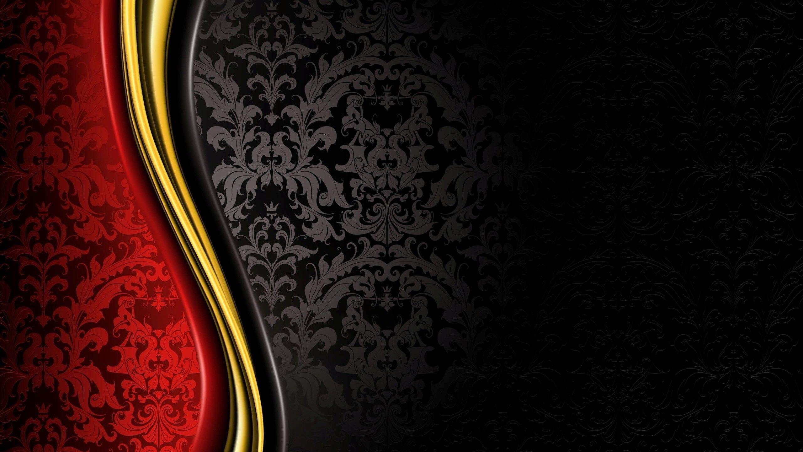 2560x1440 luxury, Royal, Grand, Black, Gold, Red, Abstract Wallpaper HD