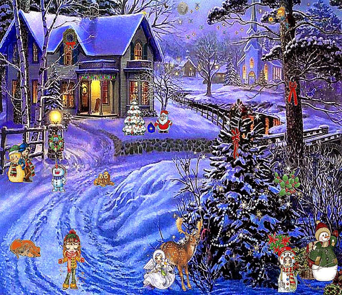 1126x972 Free Christmas Scenes Wallpaper, Christmas Scenes Wallpaper Download