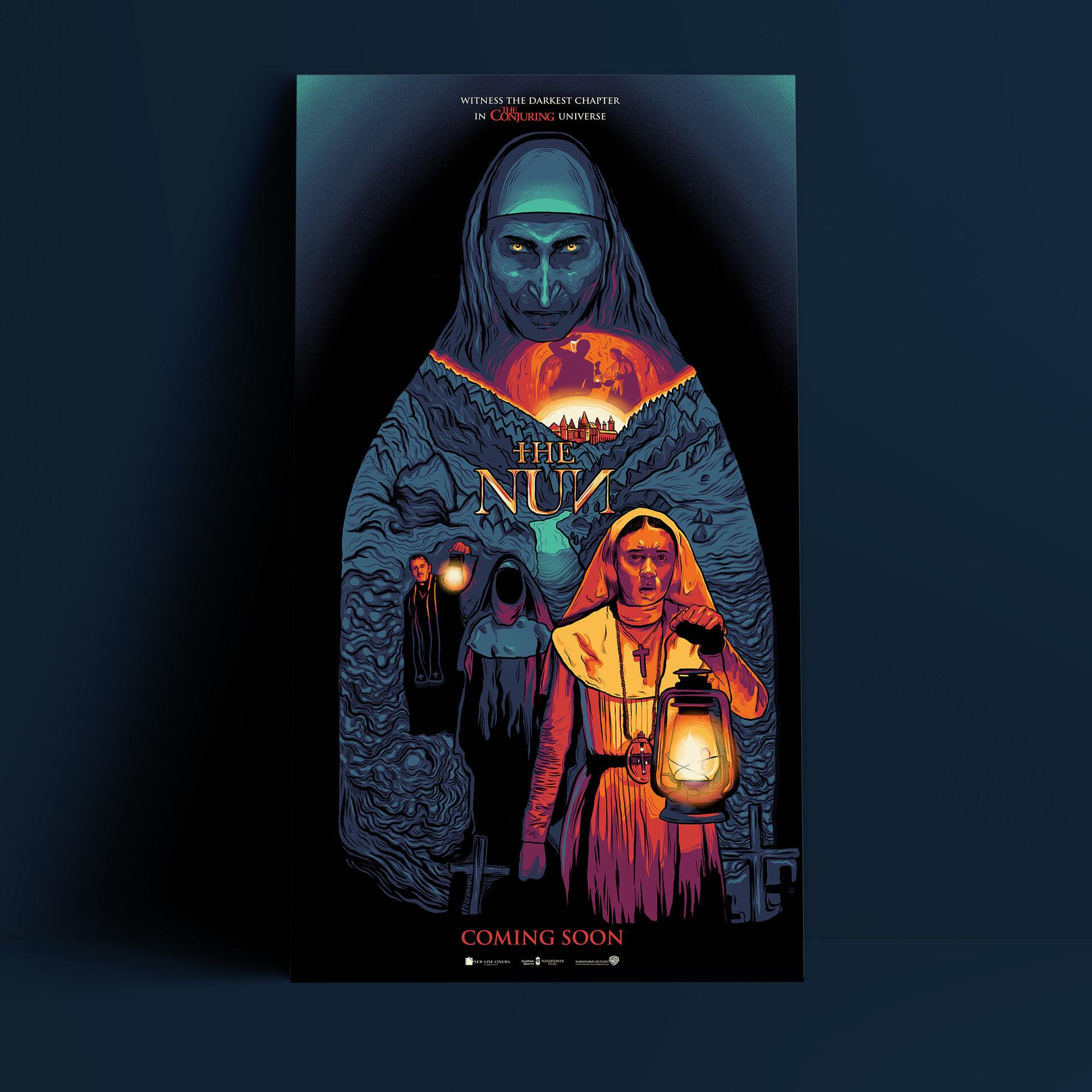 1920x1920 Alternative Movie Poster The Nun, The Commas