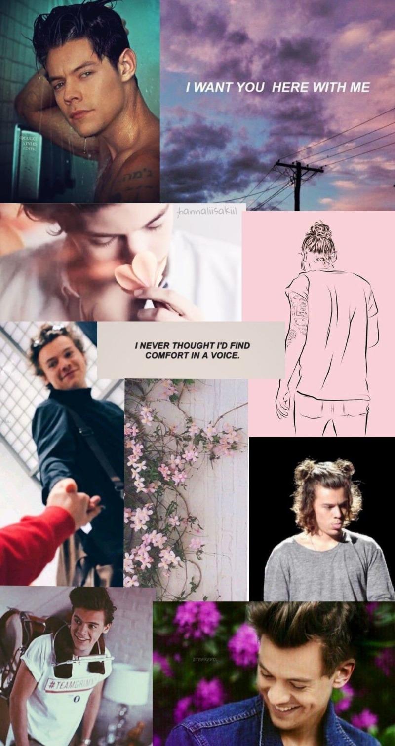800x1512 harry styles wallpaper, collage, design, art, adaptation, pattern, photography, pattern