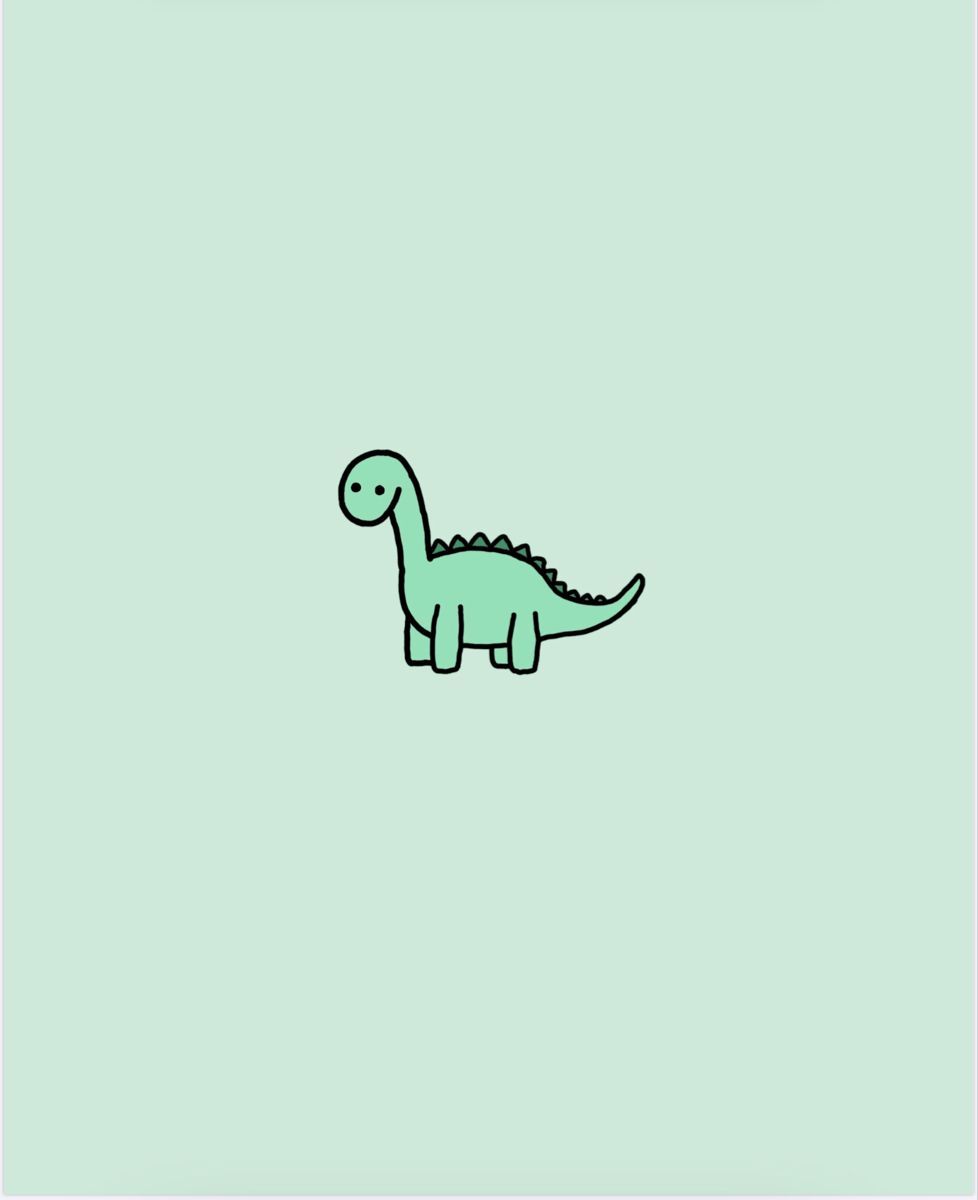 978x1200 Aesthetic Dinosaur Green Wallpaper