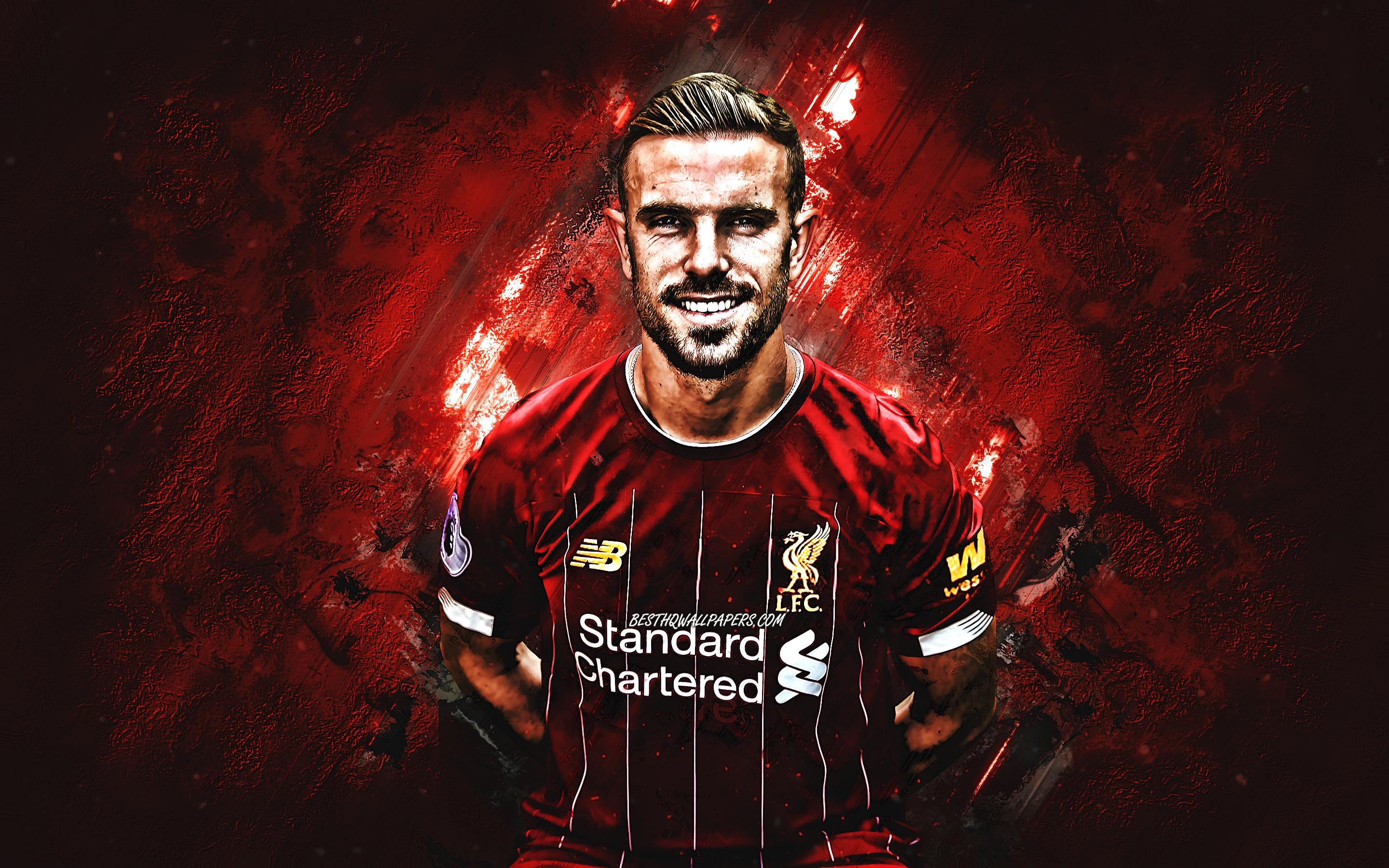 2880x1800 Download wallpaper Jordan Henderson, English football player, midfielder, Liverpool FC, portrait, Premier League, football for desktop with resolution 2880x1800. High Quality HD picture wallpaper