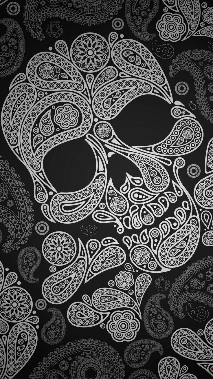 736x1308 Black Bandana Wallpaper