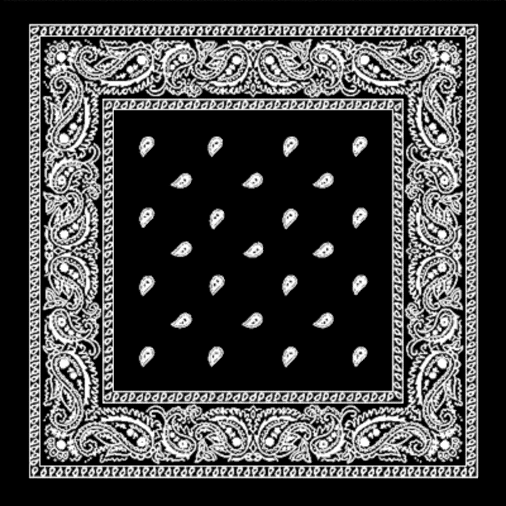 1024x1024 Black Bandana Wallpaper