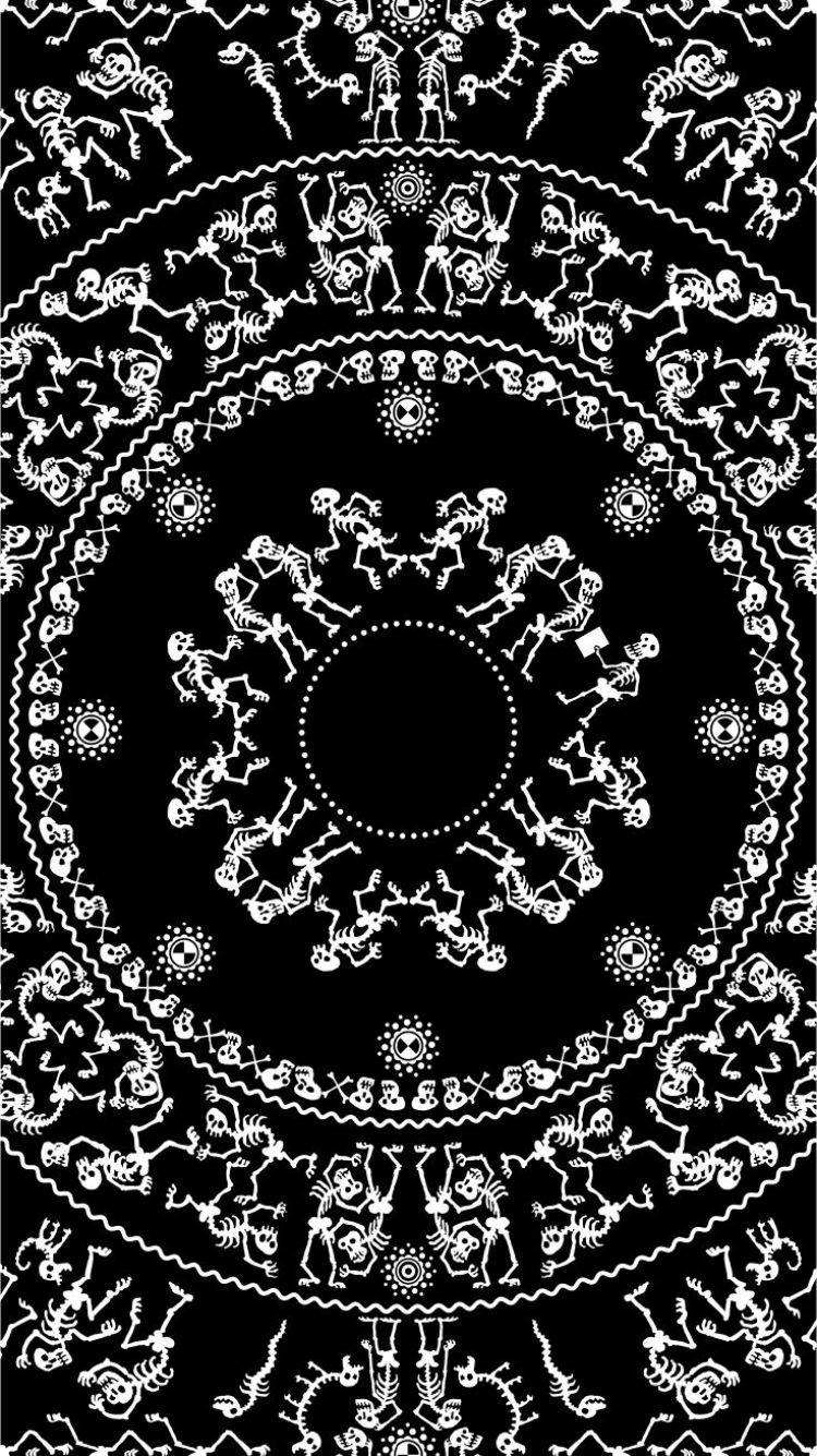 750x1335 Black Bandana Wallpaper