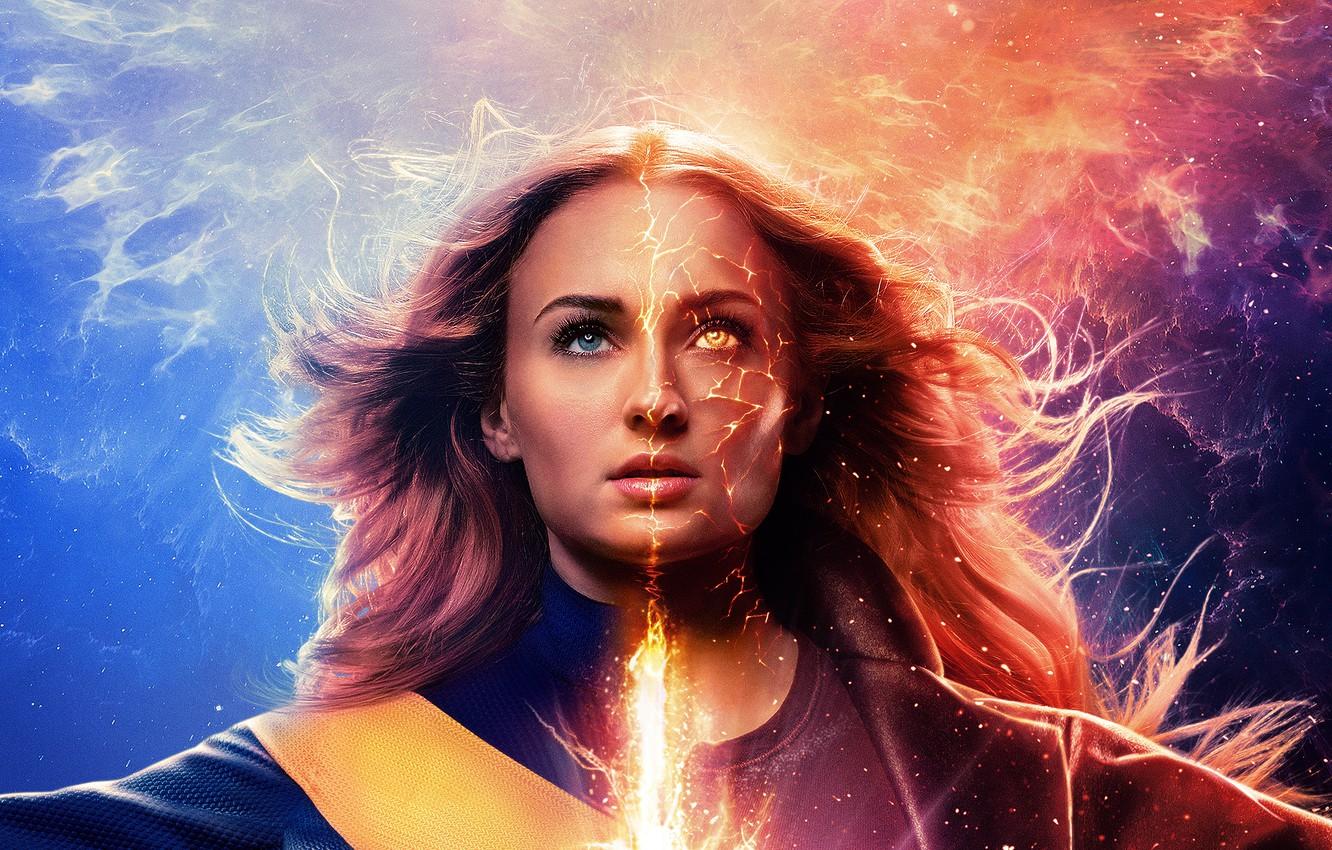 1332x850 Wallpaper Fiction, Comic, MARVEL, Sophie Turner, Sophie Turner, Dark Phoenix, X Men: The Dark Phoenix Image For Desktop, Section фильмы