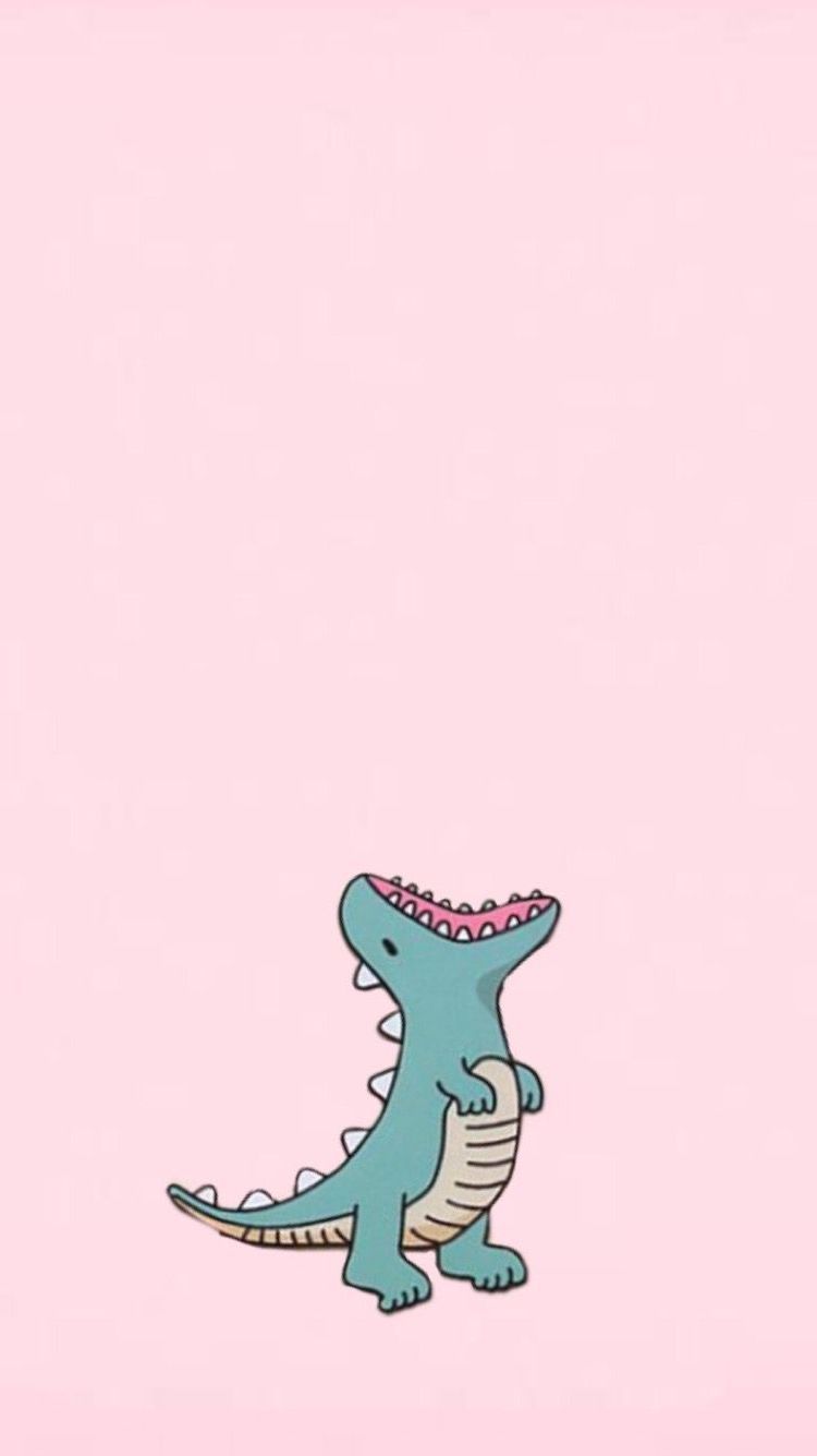 750x1335 Cute Dinosaur Wallpaper for mobile phone, tablet, desktop computer and other devices. Dinosaur wallpaper, Wallpaper iphone neon, iPhone wallpaper tumblr aesthetic