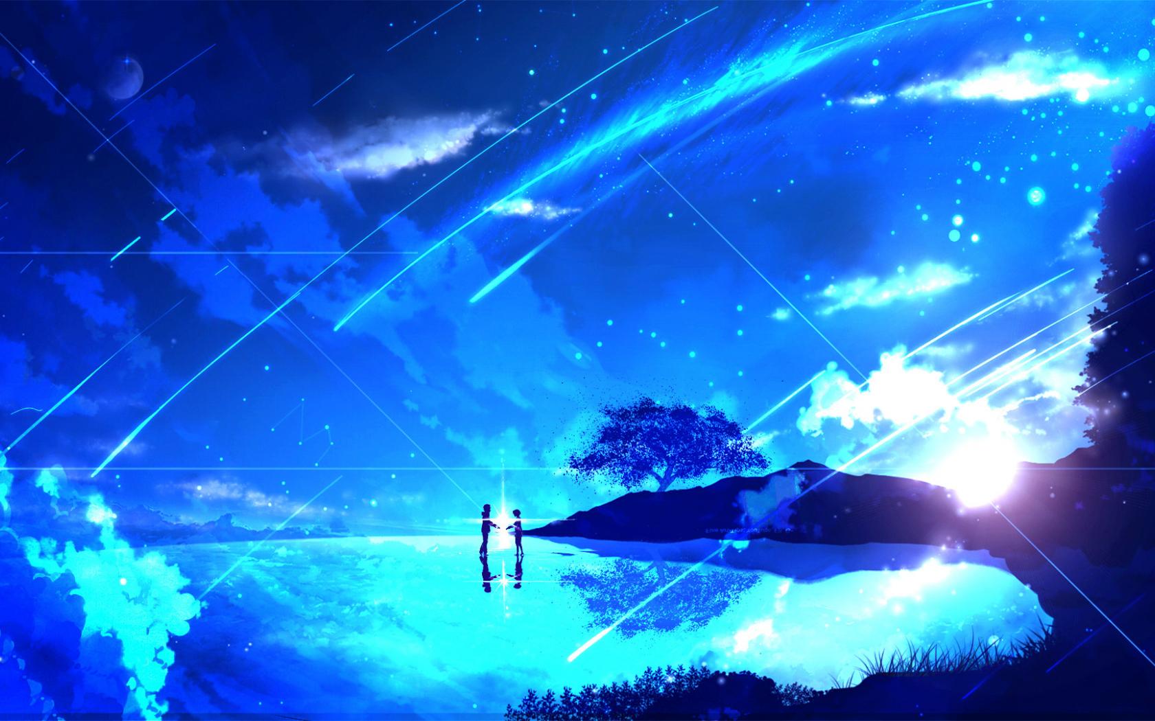 1680x1050 Desktop Wallpaper Couple, Anime Girl, Night, Kimi No Na Wa., HD Image, Picture, Background, Acfaf7