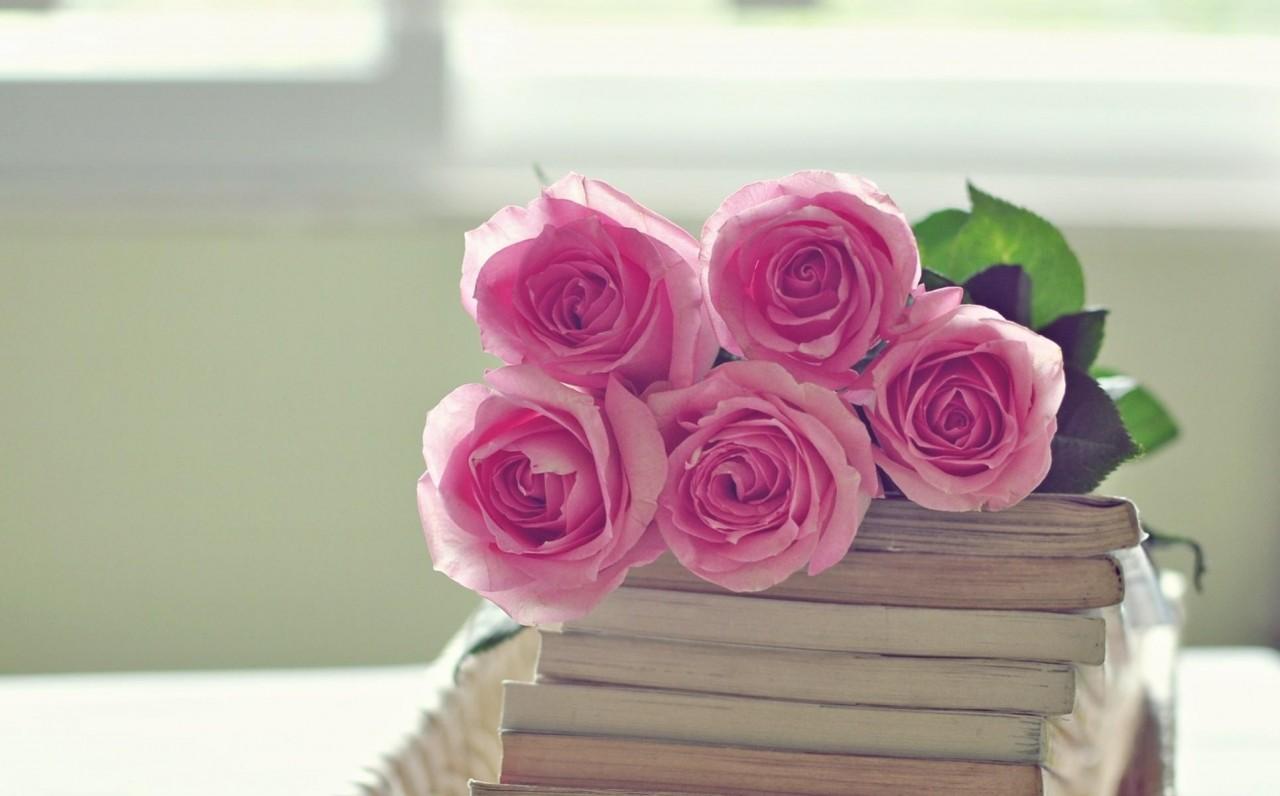 1280x796 rose flowers bouquet books 3D Models. Free