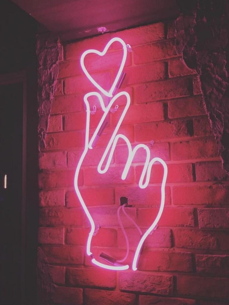 768x1024 Neon Sign Aesthetic Wallpaper